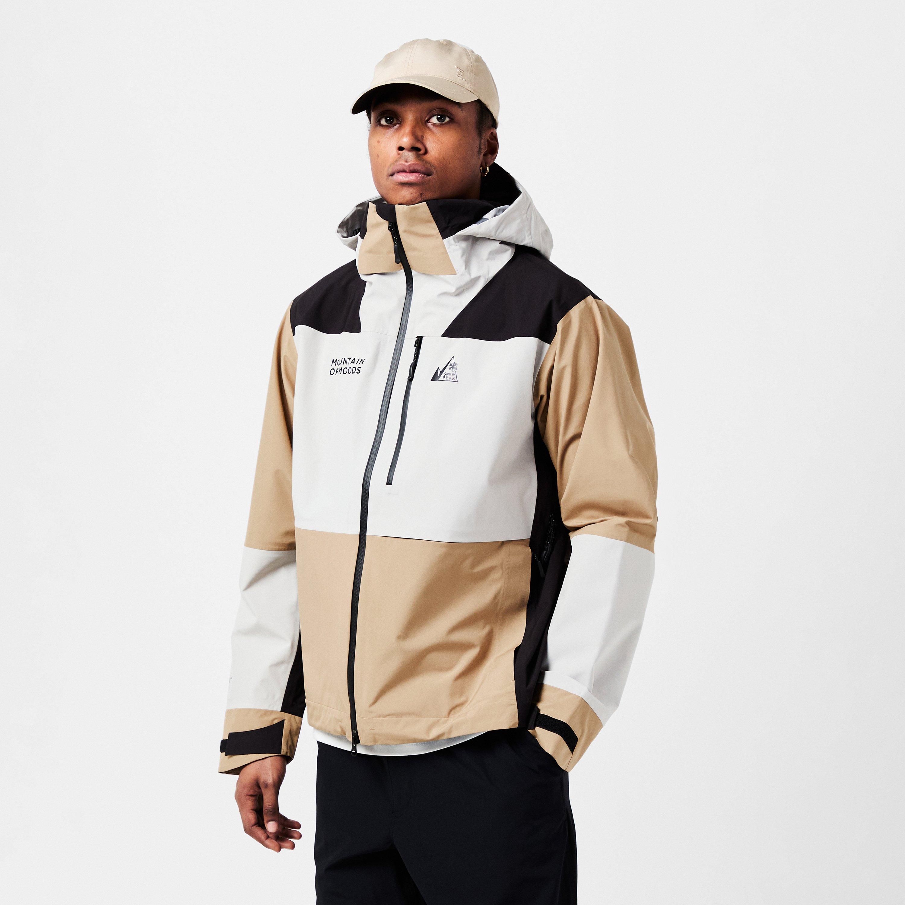 Beige - Snow Peak - Men's  Windproof Long Sleeve Ski Jacket - 3