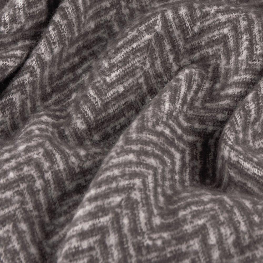 Charcoal - Furn - Tweedie Brushed Herringbone Throw - 2