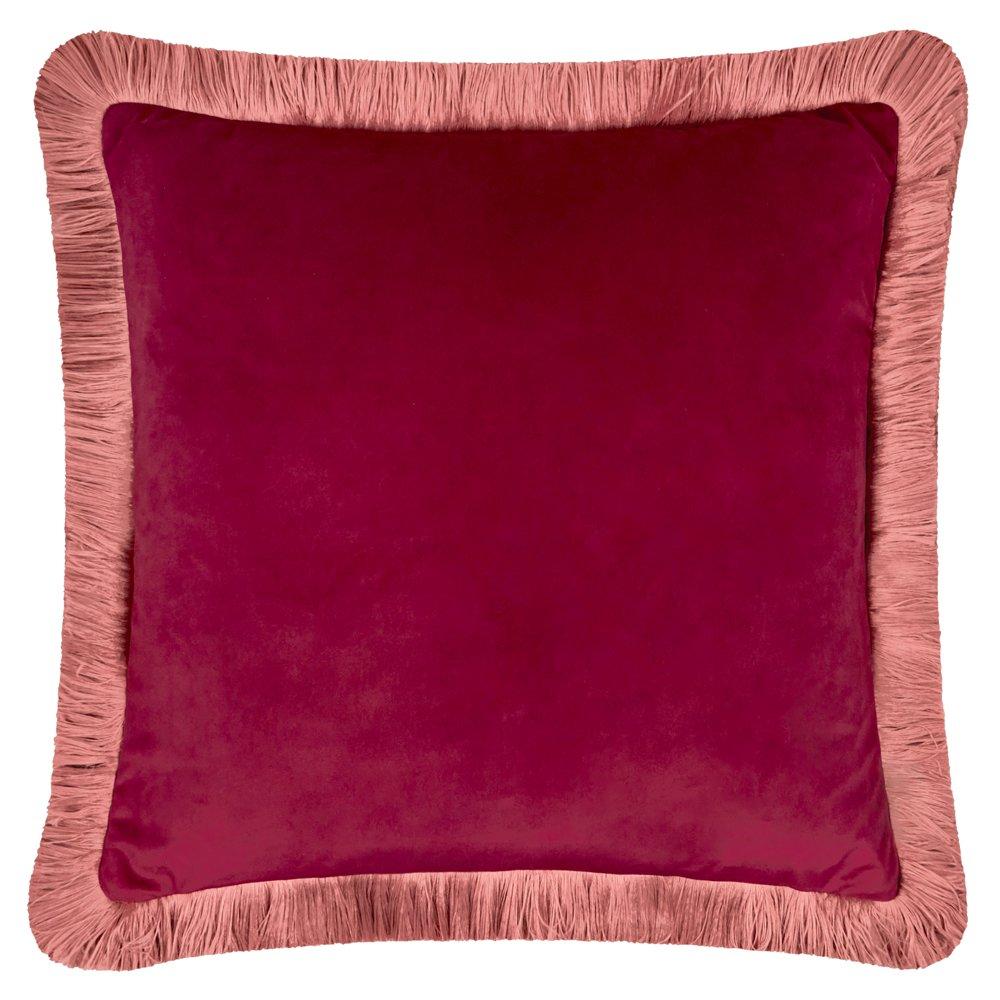 Halo Fringed Velvet  Cushions