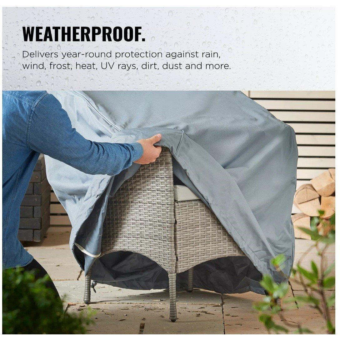 Grey - VonHaus - 2 Seater Bench Cover - 3