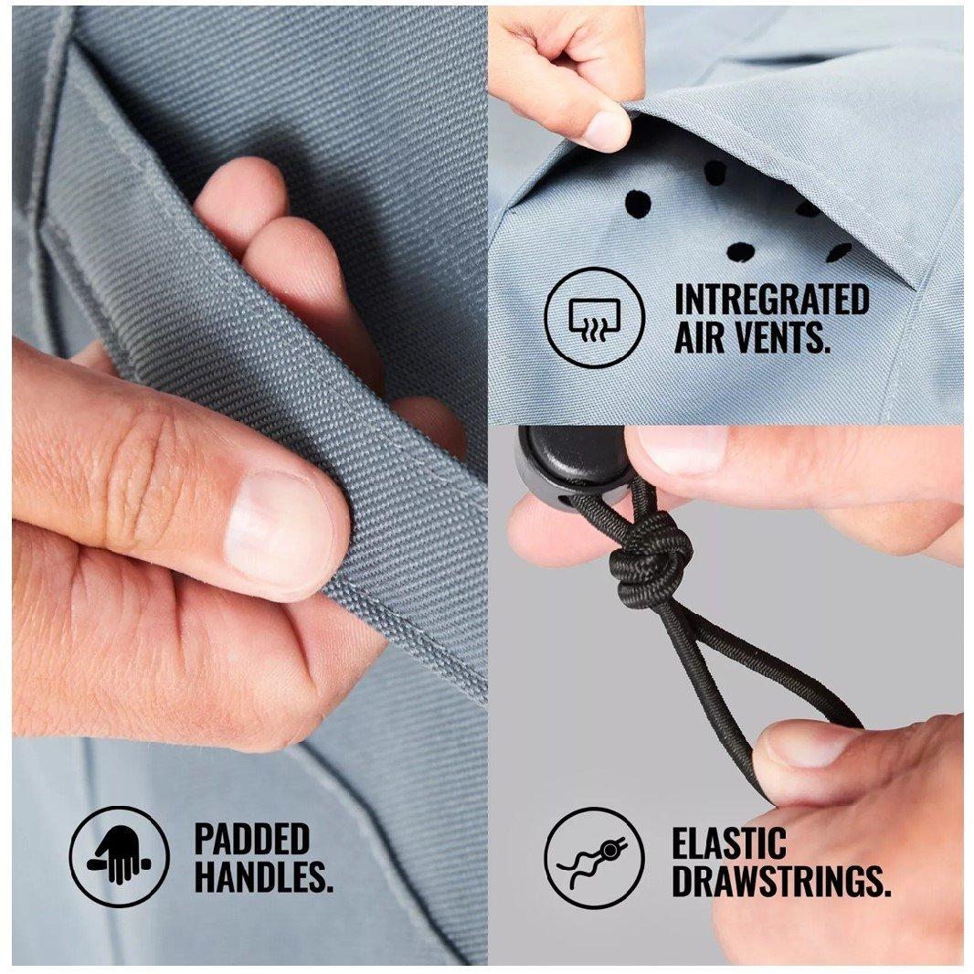 Grey - VonHaus - 2 Seater Bench Cover - 5