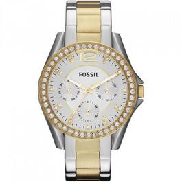 Fossil Ladies Fossil Riley Multifunction Two Tone Watch