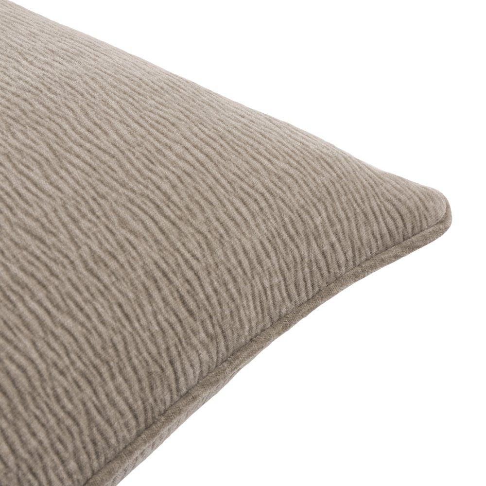 Greige - Yard - Heath Washed Velvet Textured Cushion - 2