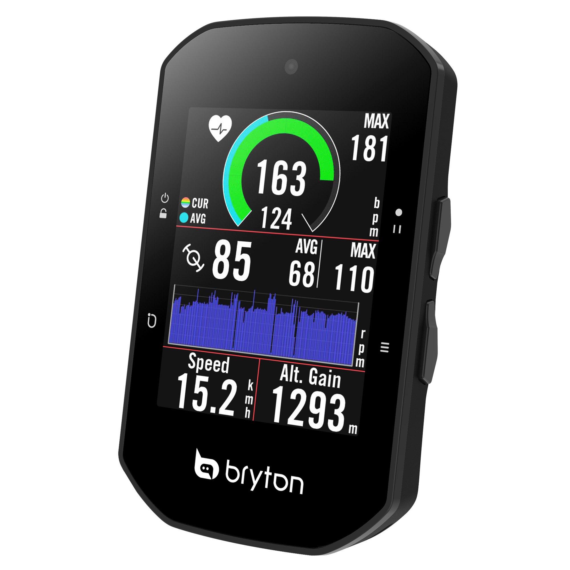 Black - Bryton - S500T GPS Cycle Computer Bundle; Spd/Cadnce & HR