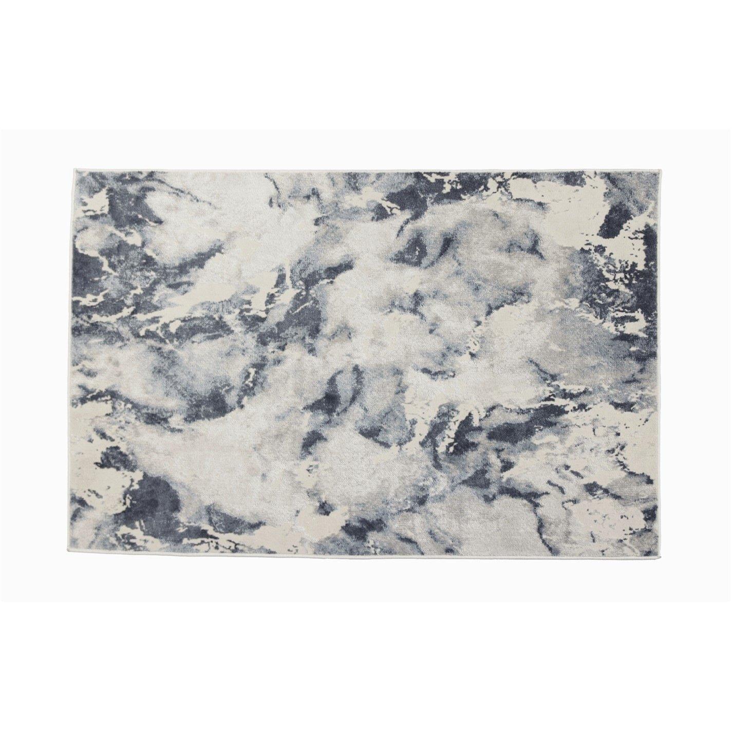 Arthouse  Muse Bahia Marble 160 X 230Cm Rug Navy - 160x230cm