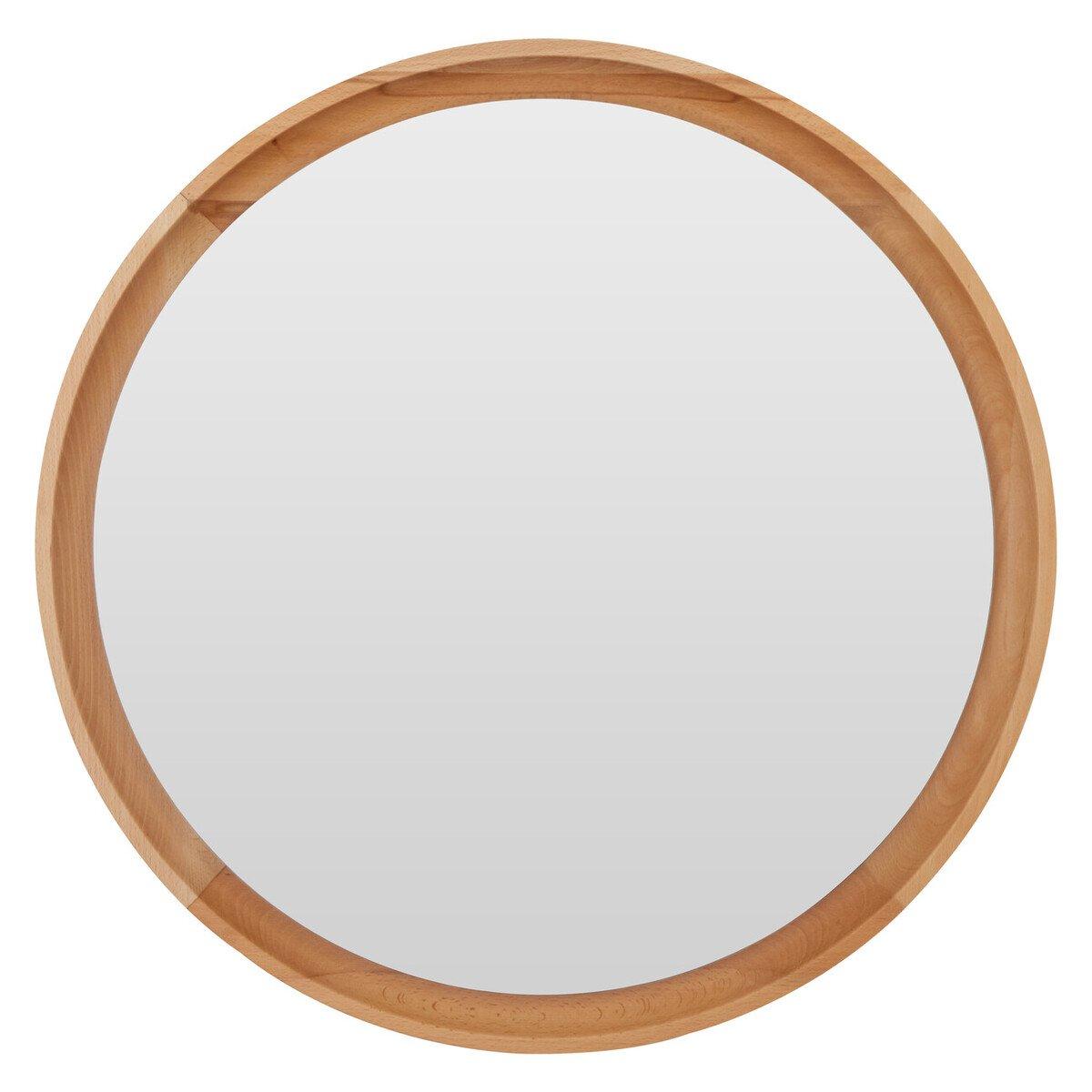 Brown - Interiors by Premier - Kensington Townhouse Round Wall Mirror - 1