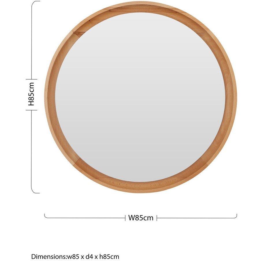 Brown - Interiors by Premier - Kensington Townhouse Round Wall Mirror - 5