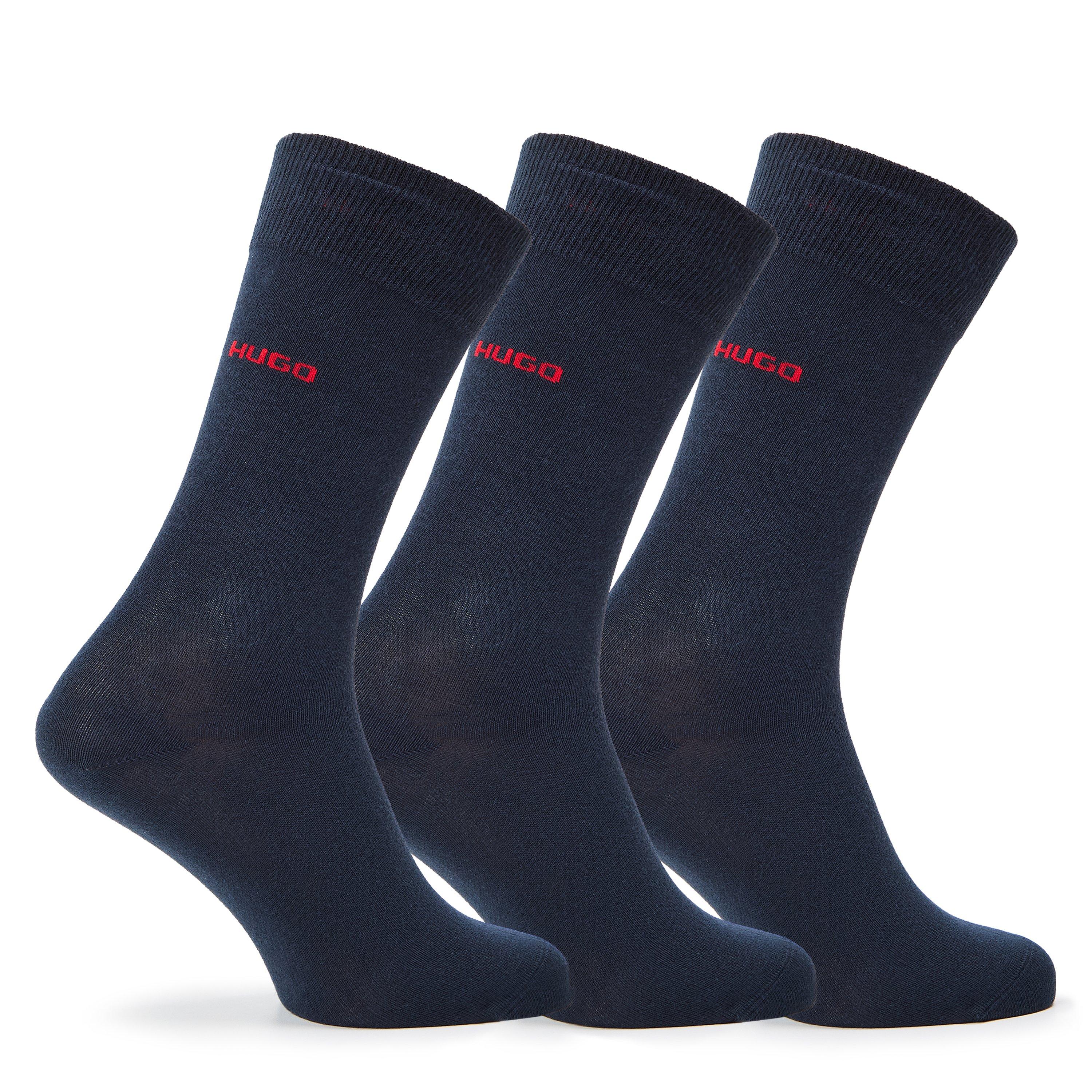 Hugo Men's Boss 3P Rs Uni Cc 10242922 01 Ankle Sock - Dark Blue - 5.5 - 8