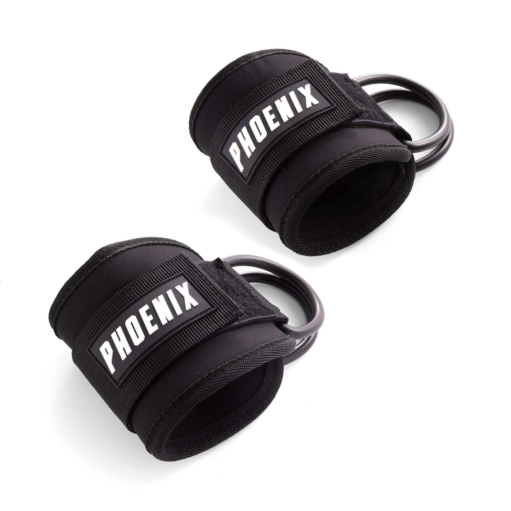 Black - Phoenix Fitness - Ankle Straps - 1