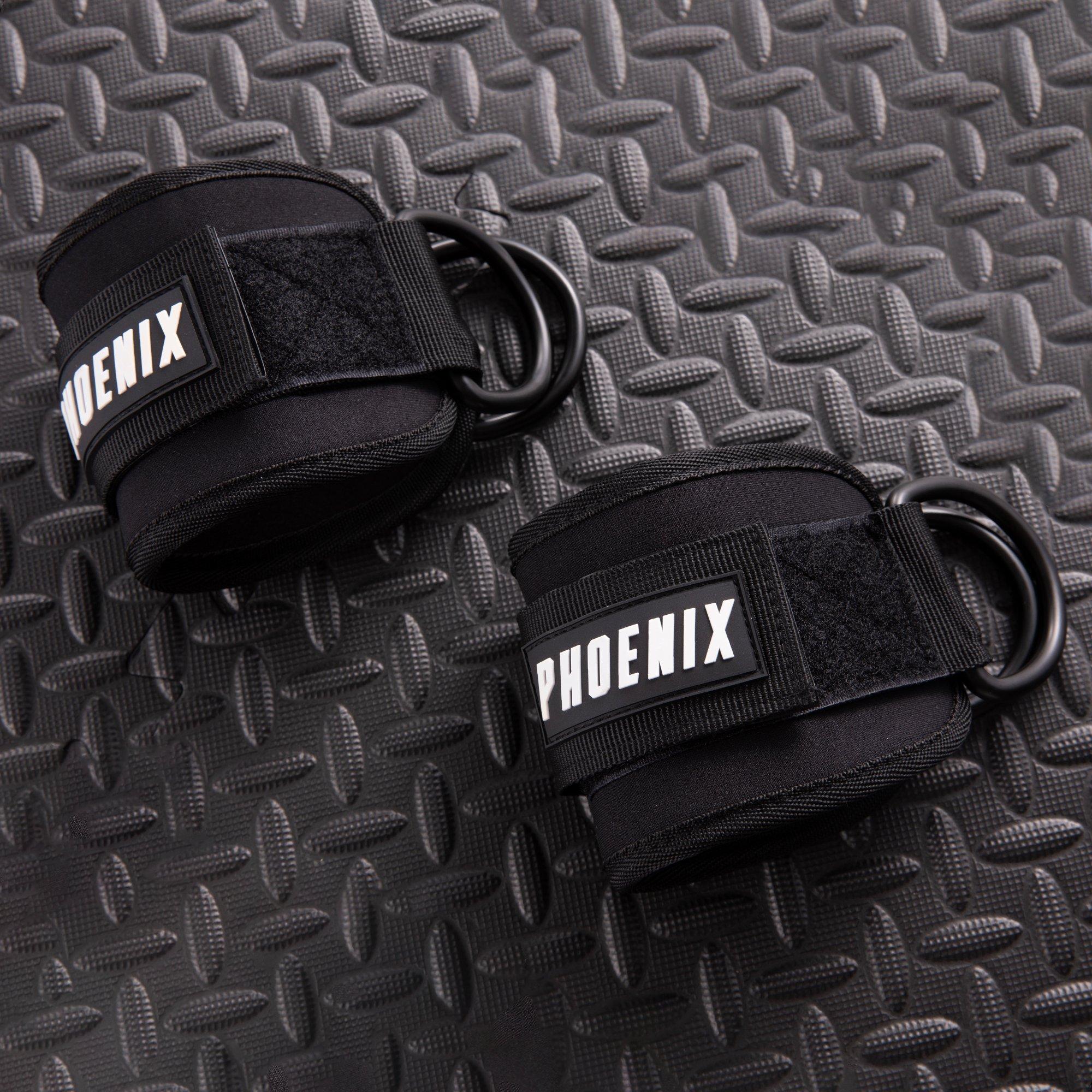 Black - Phoenix Fitness - Ankle Straps - 2