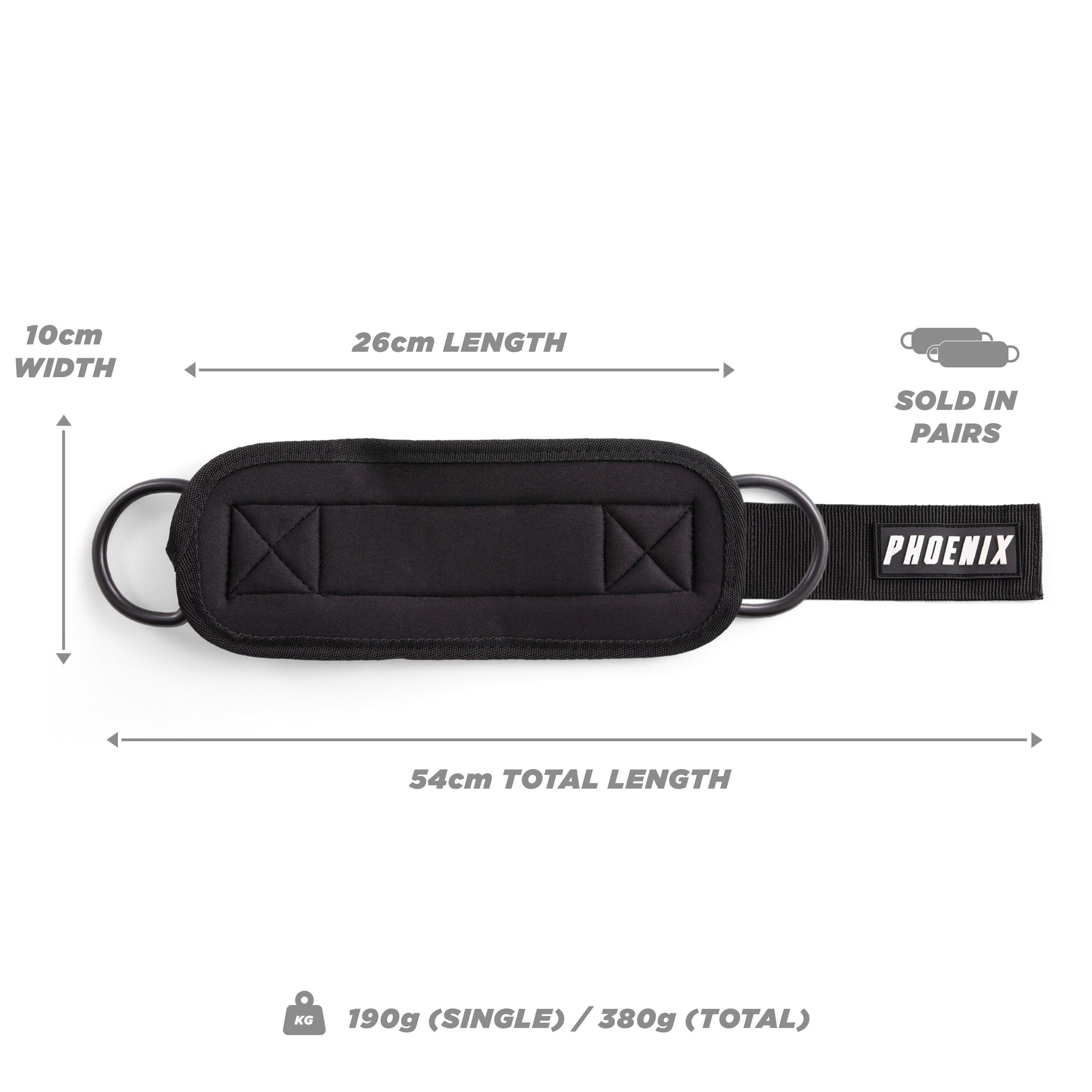 Black - Phoenix Fitness - Ankle Straps - 5