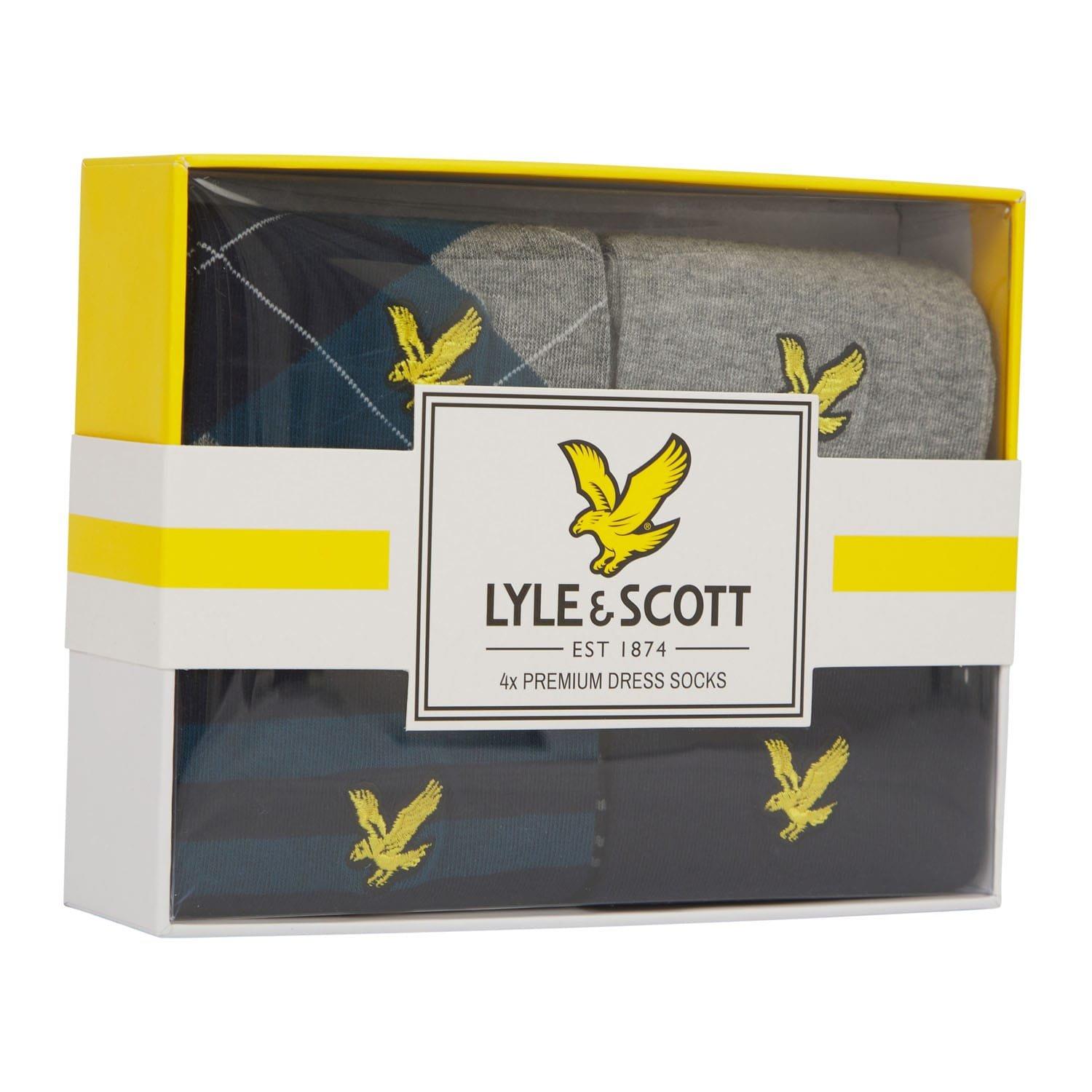 Multi Colour - Lyle and Scott - 4 Pack of Dress Socks - 2