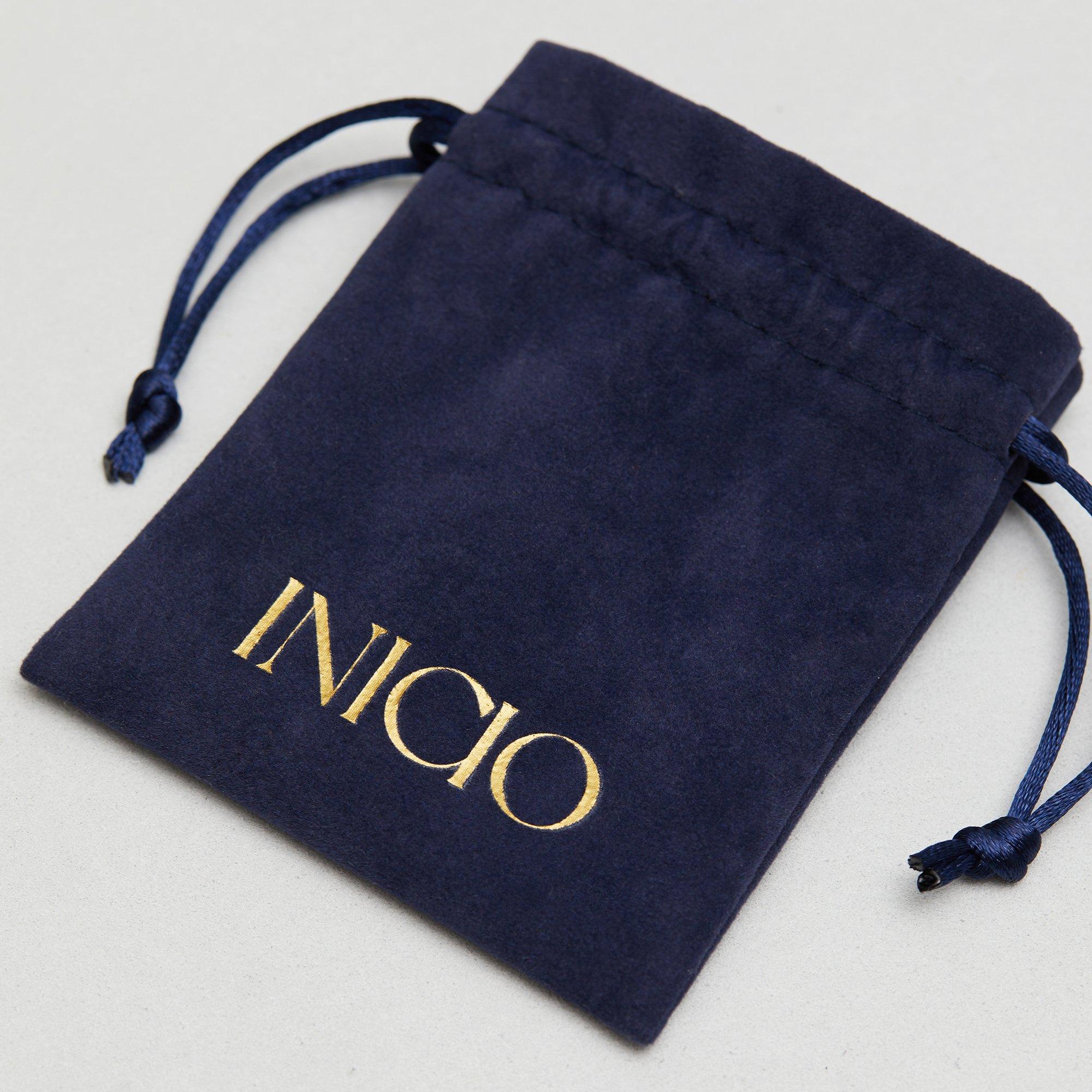 Silver - Inicio - Mens Waterproof 2 row Cross Necklace - Gift Pouch - 3