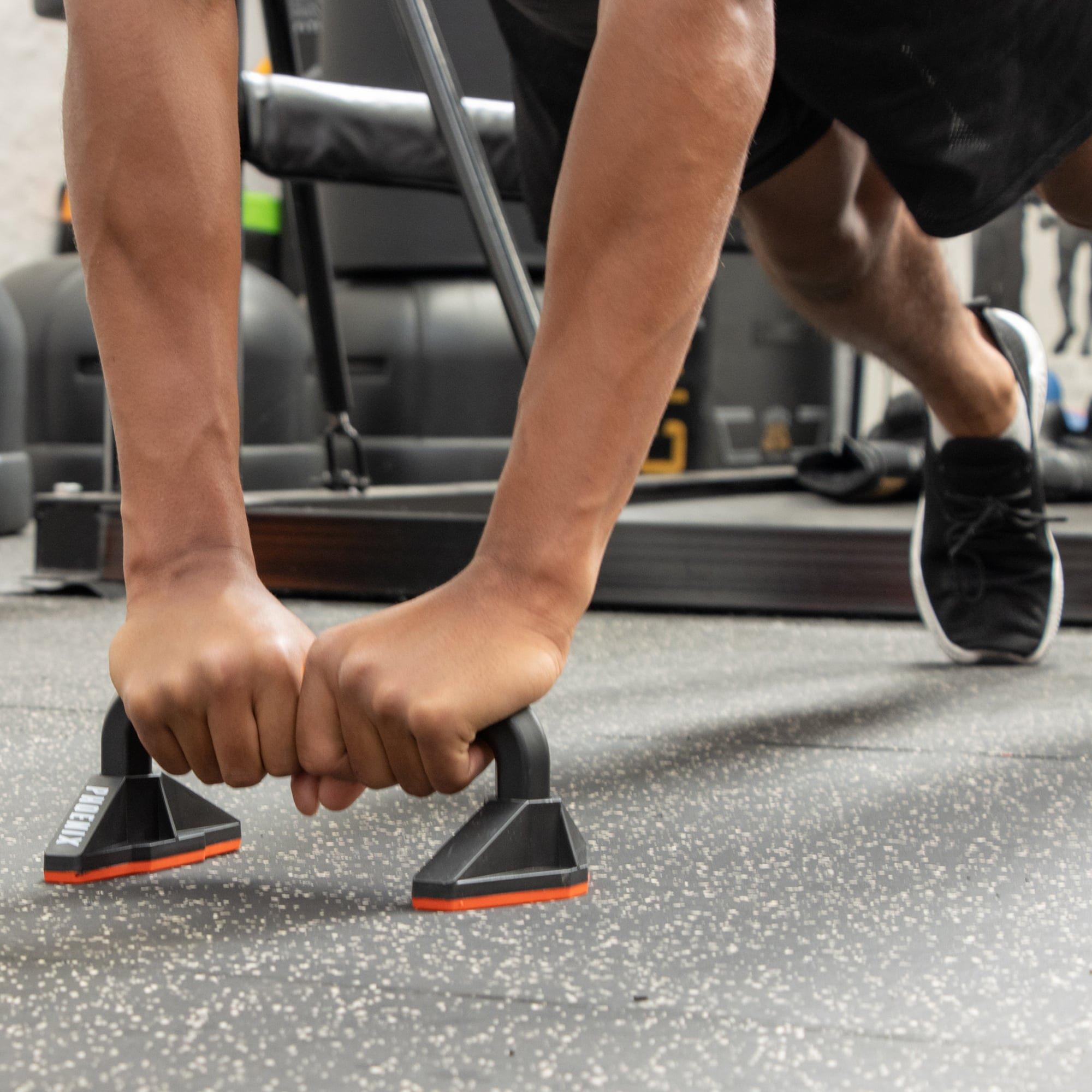 Orange - Phoenix Fitness - Phoenix Fitness Pair of Push Up Bars - Orange - 3