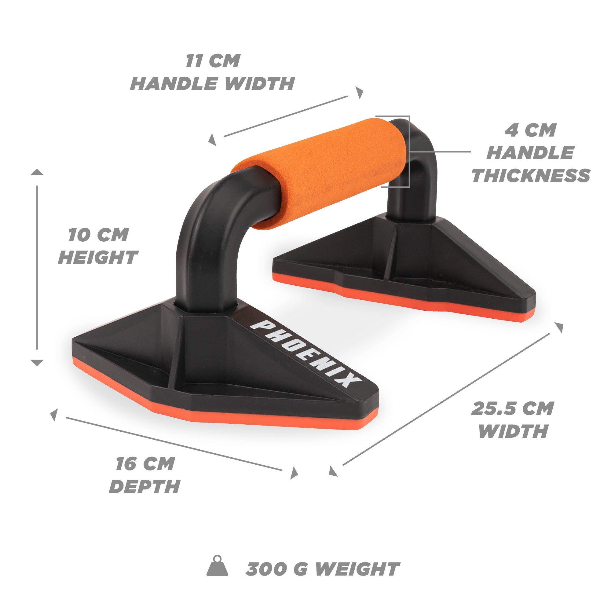 Orange - Phoenix Fitness - Phoenix Fitness Pair of Push Up Bars - Orange - 5