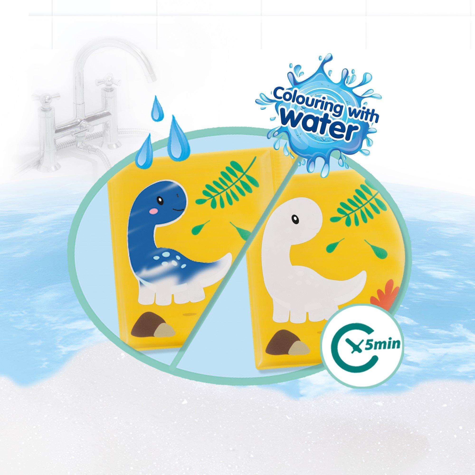 Multi - SES Creative - Bath book - Colouring with water dinos - 2