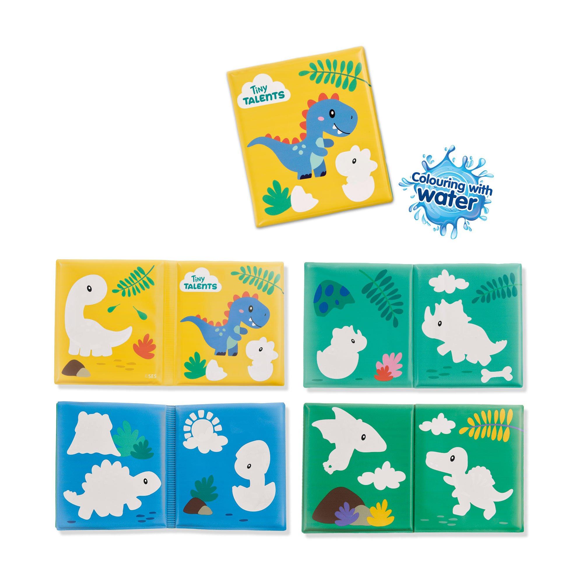 Multi - SES Creative - Bath book - Colouring with water dinos - 4