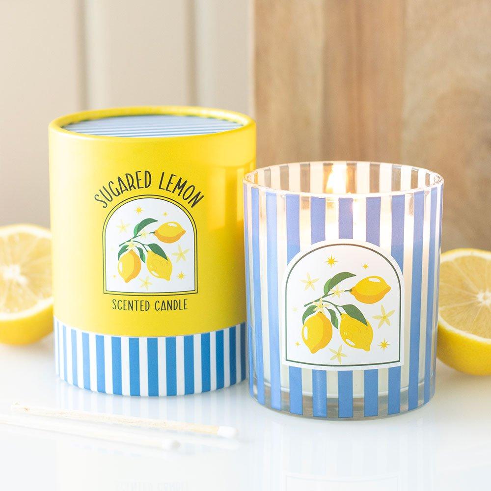 Blue - Something Different - Sugared Lemon Scented Candle - 1