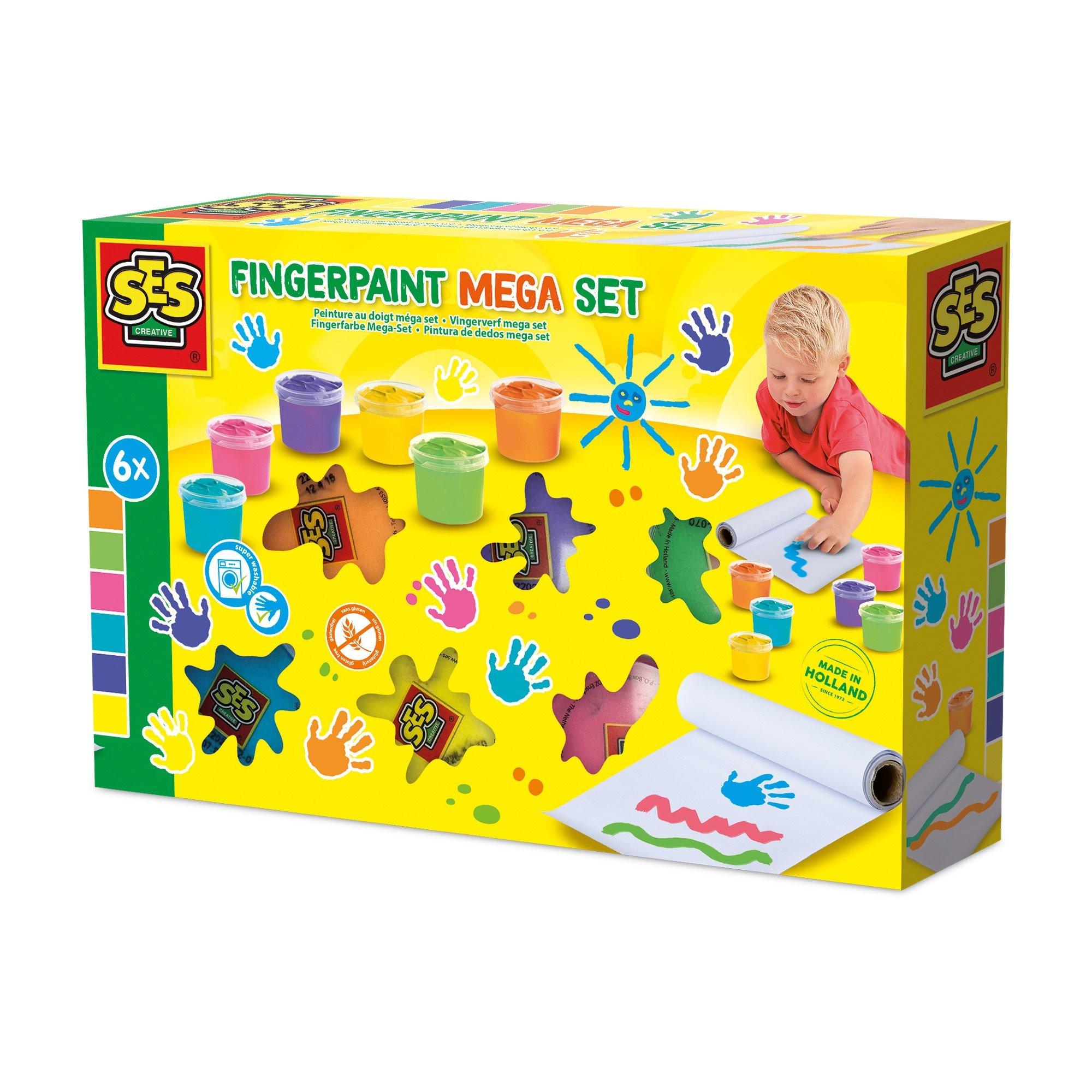 Multi - SES Creative - Fingerpaint mega set 6 colours x 110 mL