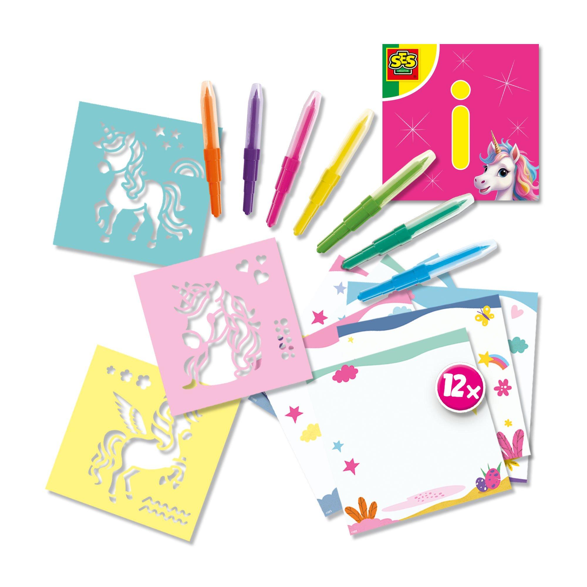 Ses Creative  Kids Unicorn - Blow Airbrush Pens - 