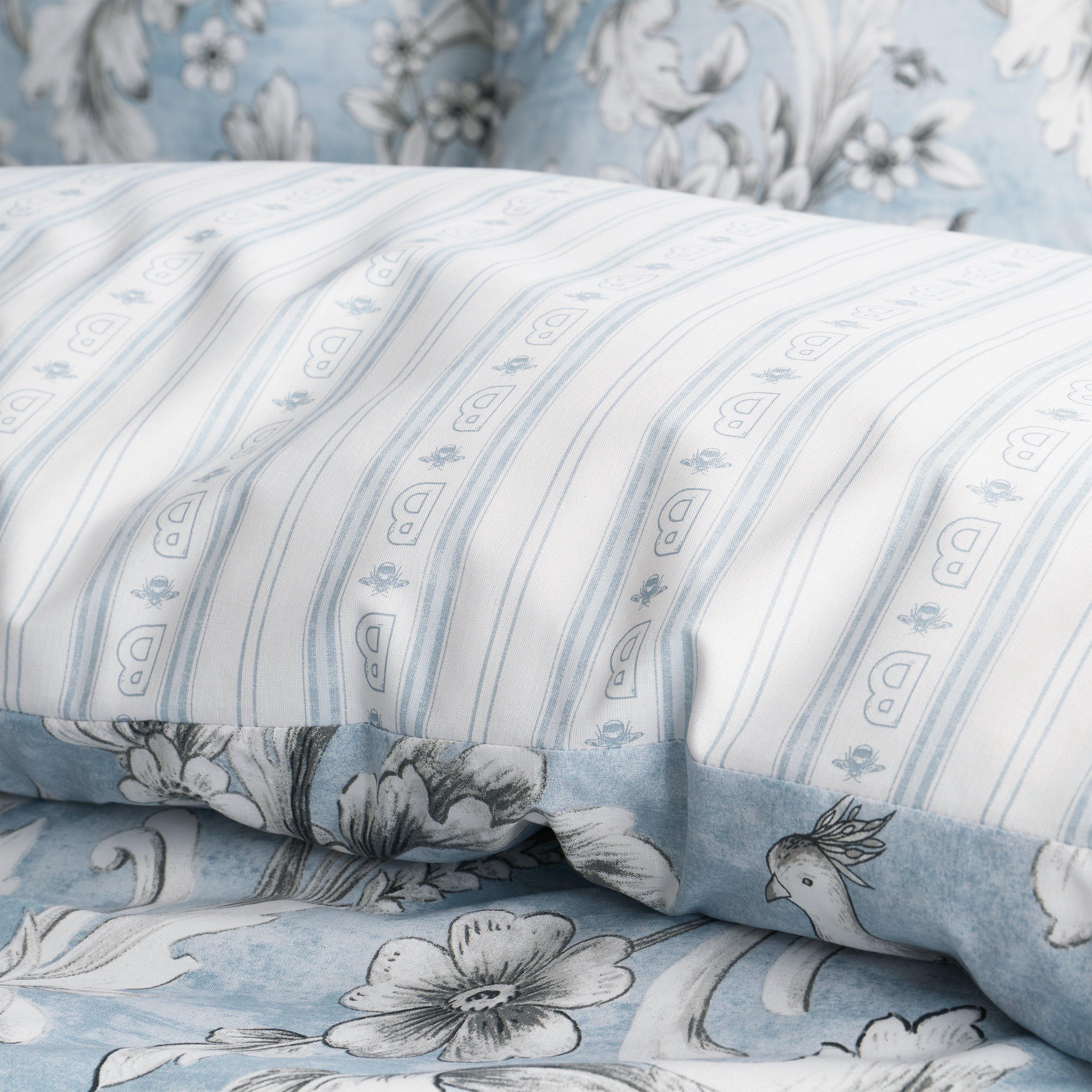 Blue - Catherine Lansfield - By CL Regal Floral Duvet Cover Set - 4