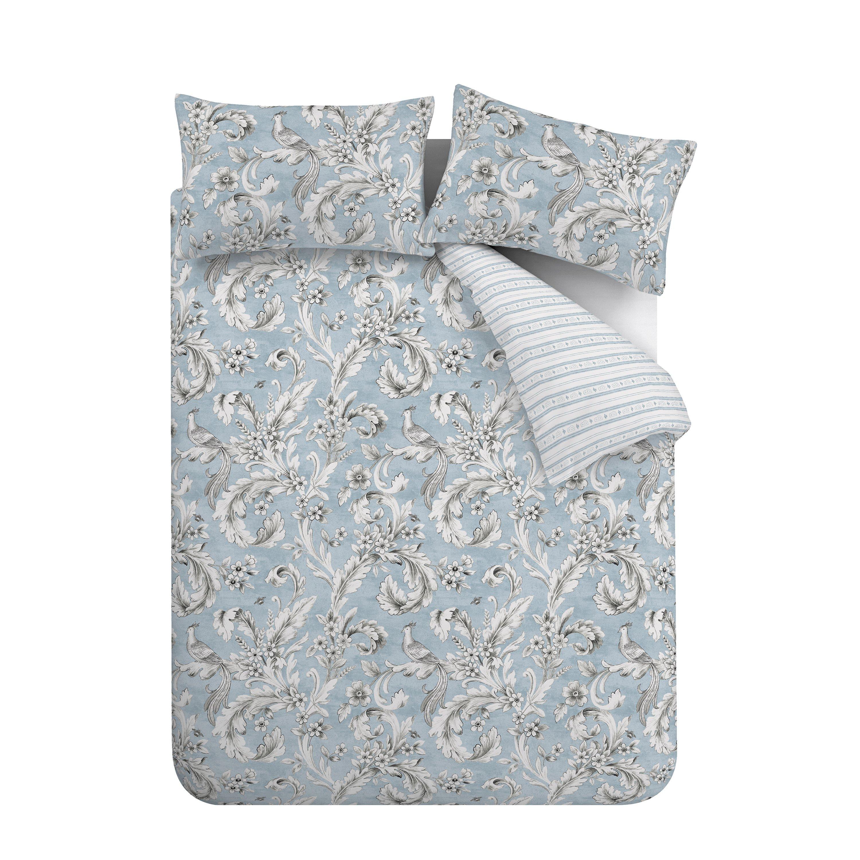 Blue - Catherine Lansfield - By CL Regal Floral Duvet Cover Set - 5