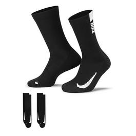 nike Brings Multiplier Crew Running Socks 2 Pack Unisex Adults