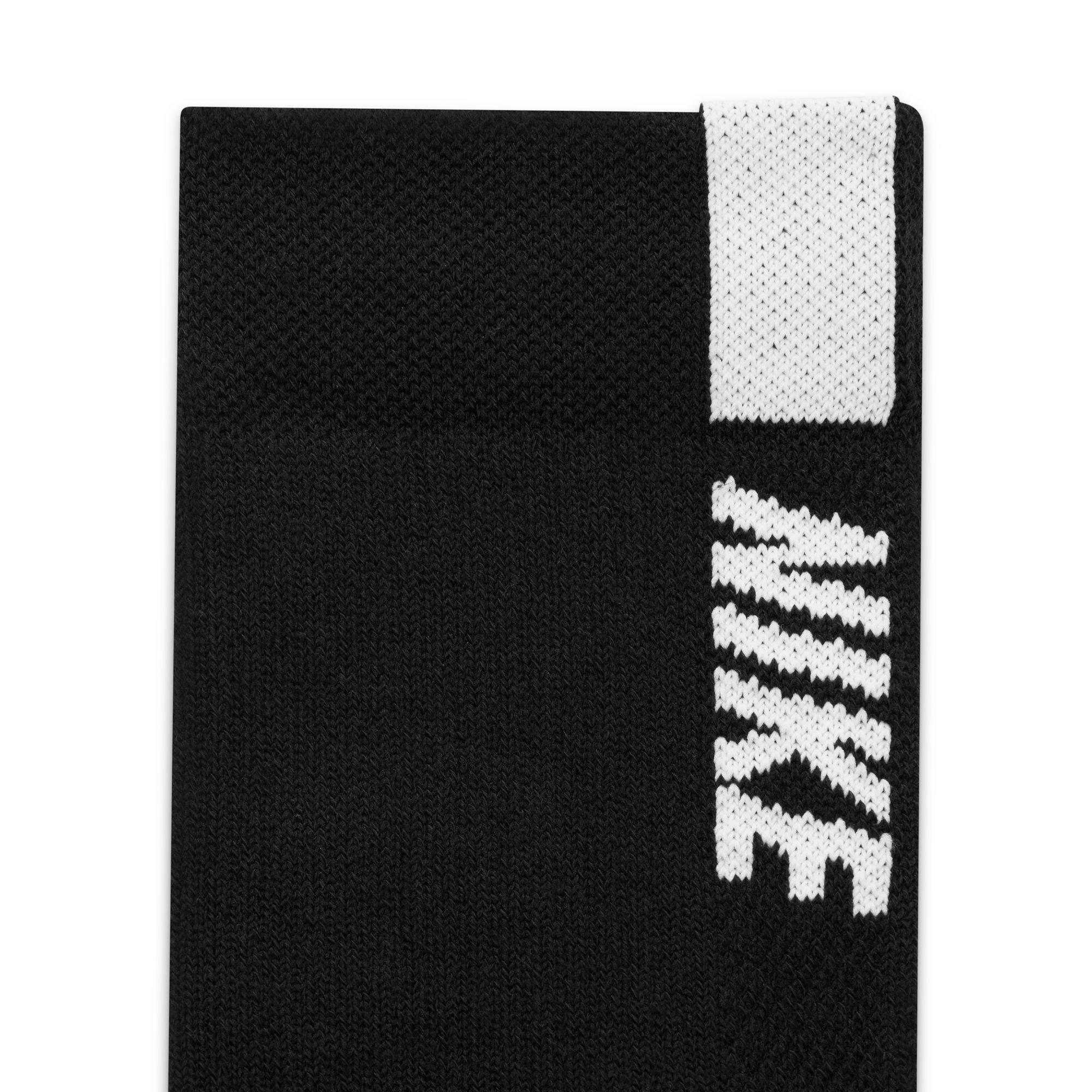 Zwart - Nike - Multiplier Crew Running Socks 2 Pack Unisex Adults - 5
