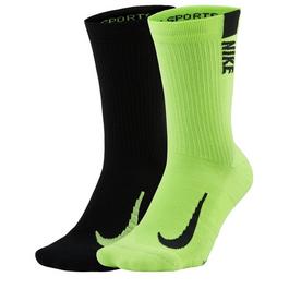 Nike Multiplier Crew Running Socks 2 Pack Unisex Adults