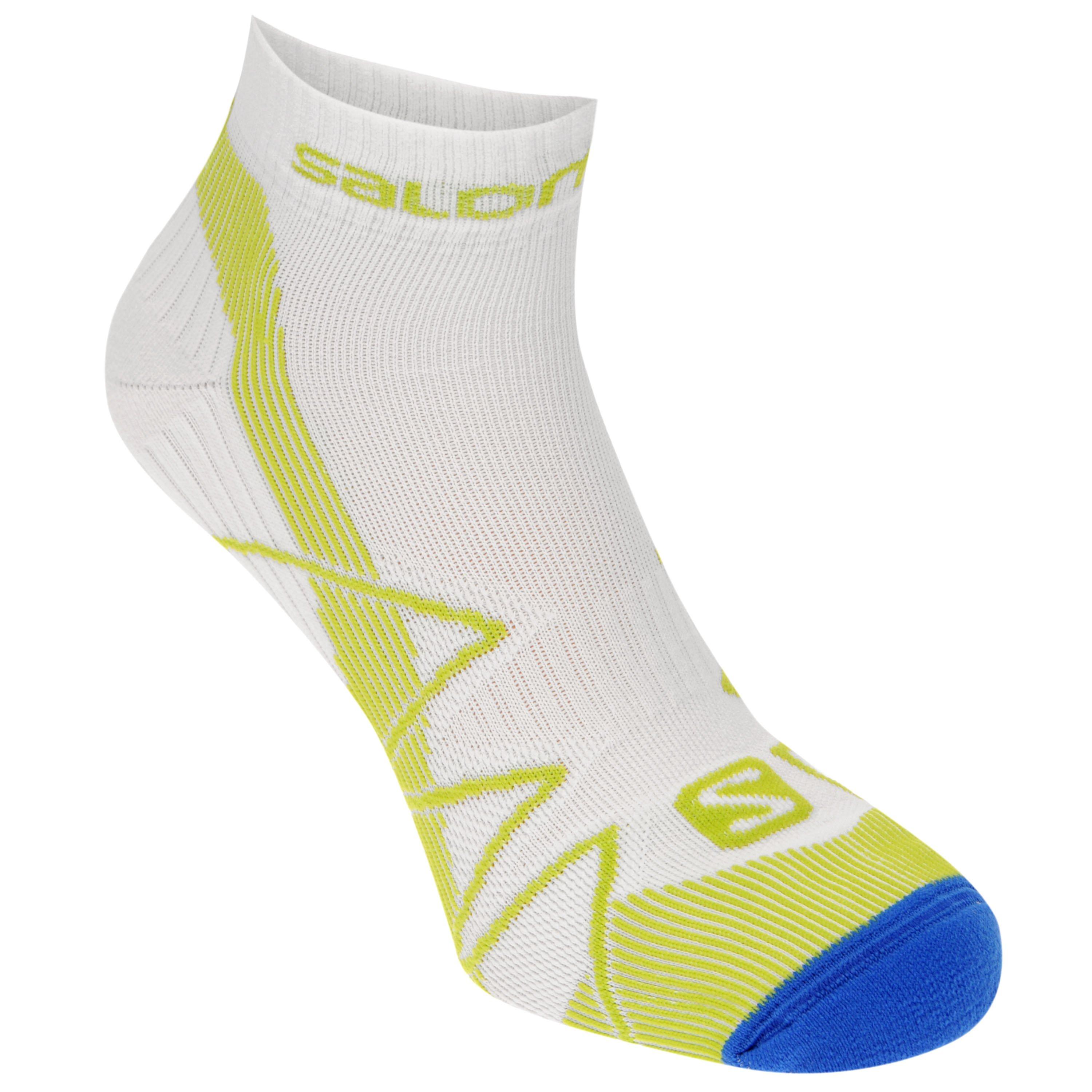 Bianco/Lime - Salomon - X Scream 2 Pack Mens Running Socks - 2
