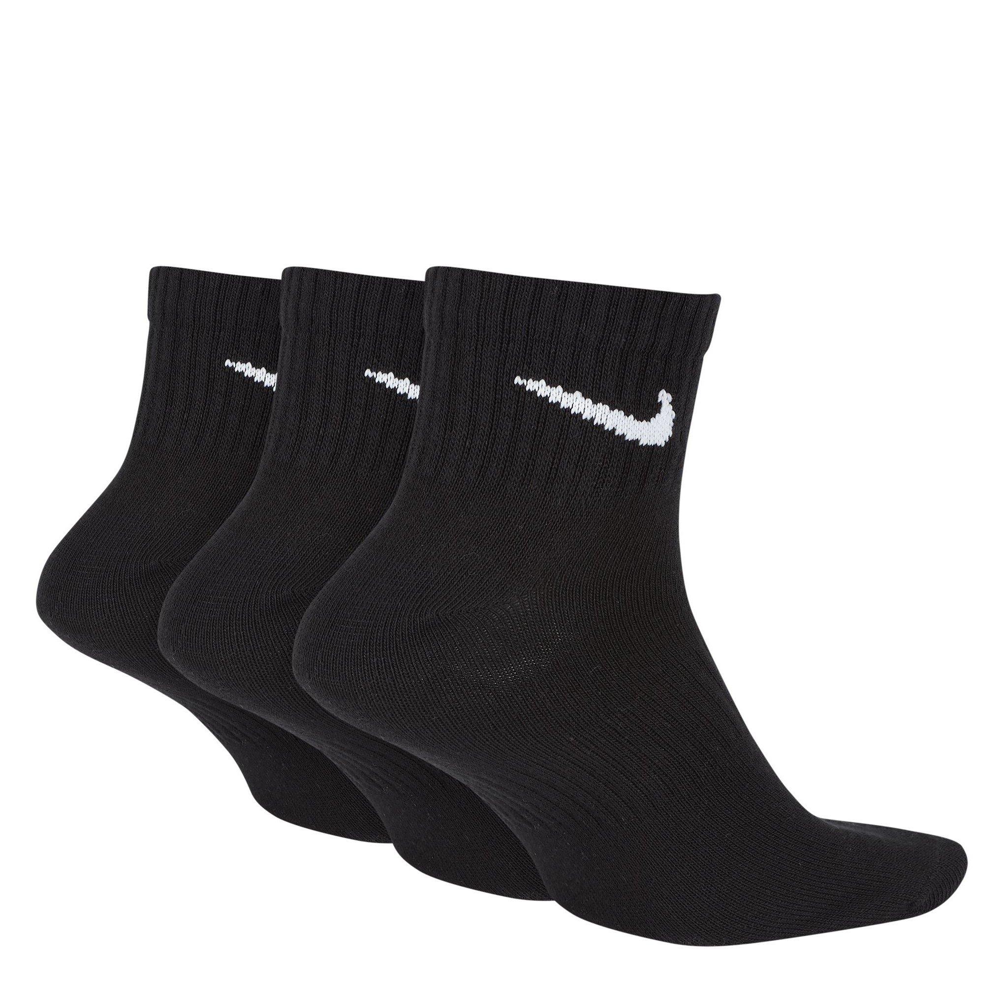 Crno/Bijelo - Nike - Everyday Lightweight Training Ankle Socks (3 Pairs) - 2