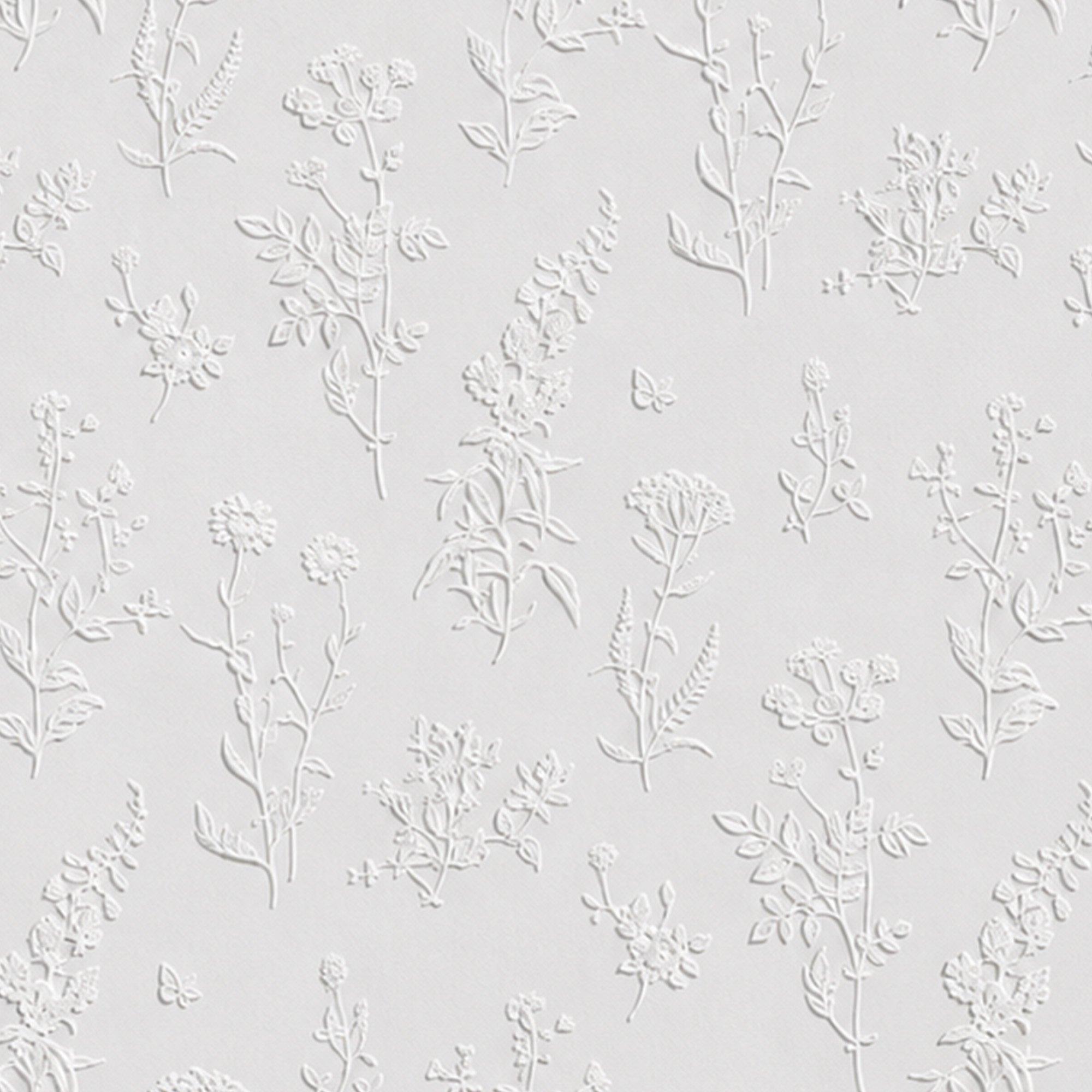 White - Superfresco Easy - Ada Paintable Wallpaper - 3