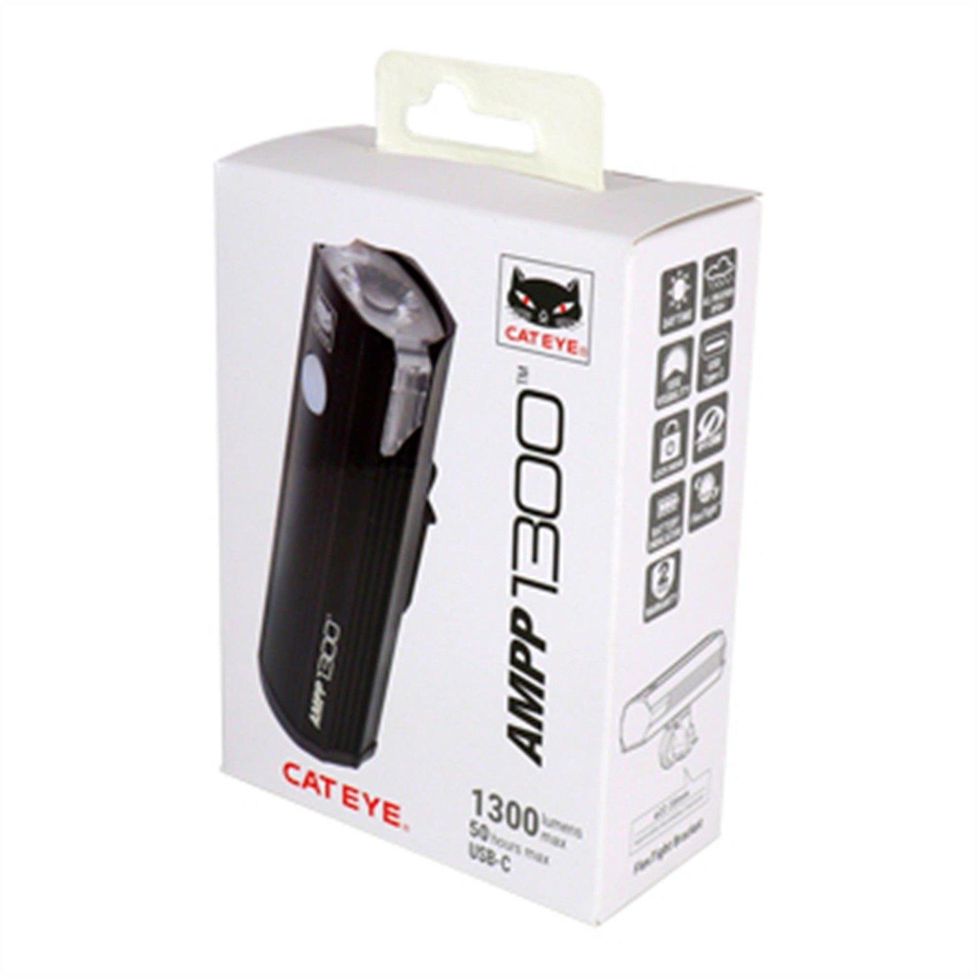 Black - Cateye - AMPP 1300 Front Bike Light - 8