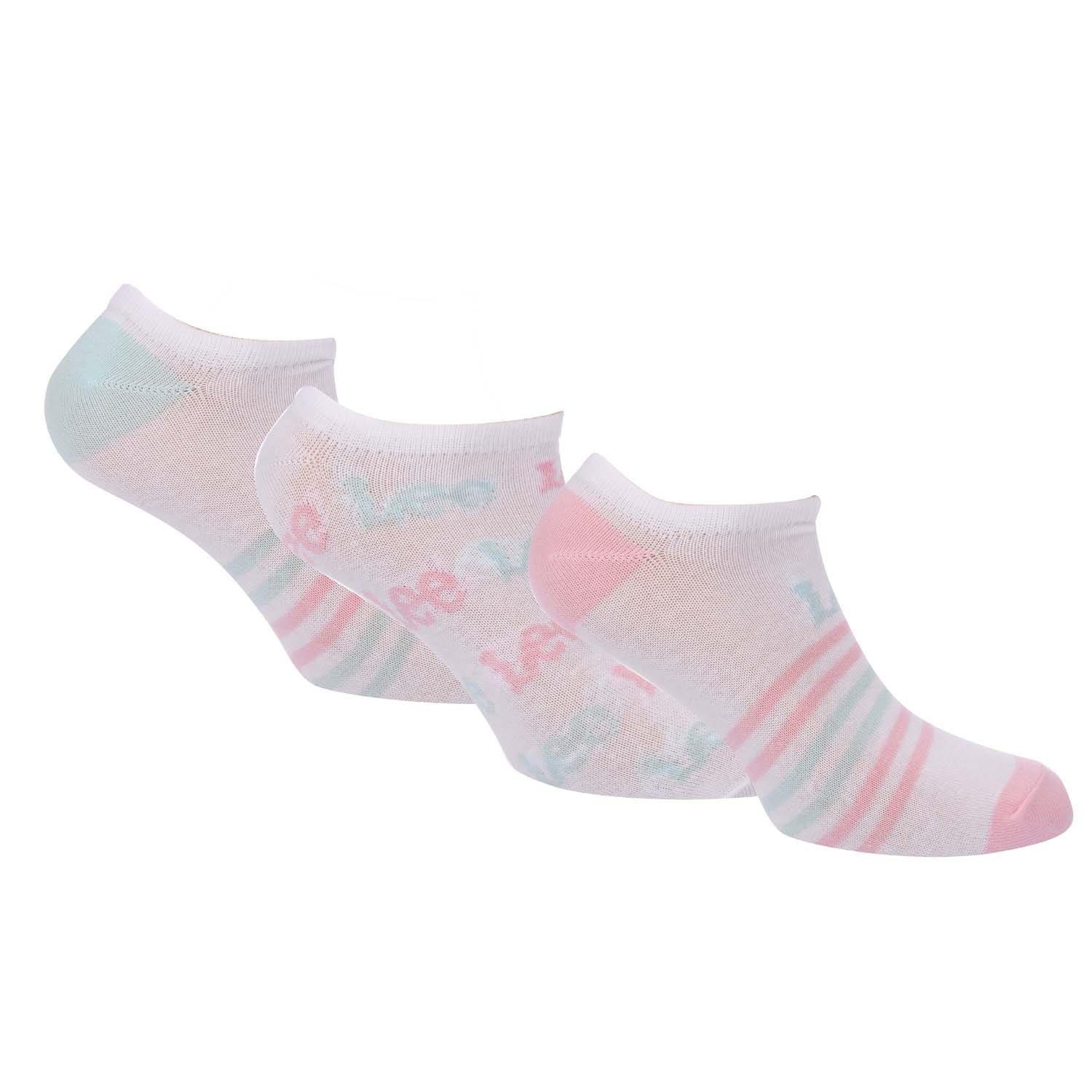 Lee Women's 3 Pack Of Trainer Liner Socks - White - 4-7