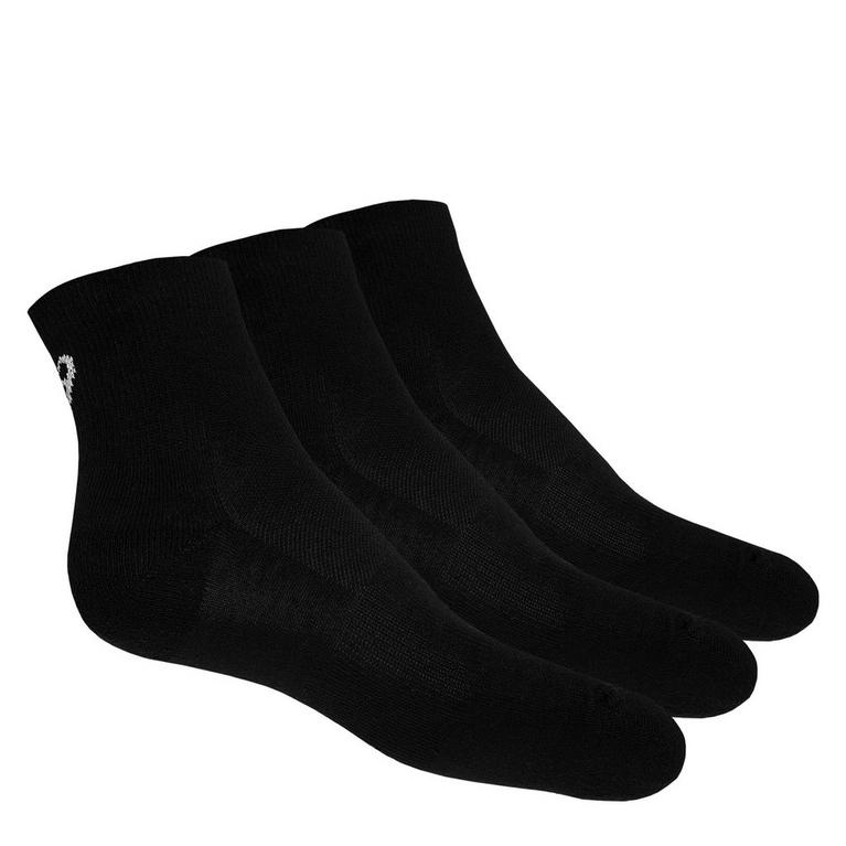 Noir - Asics - Quarter 3 Pack Socks - 2
