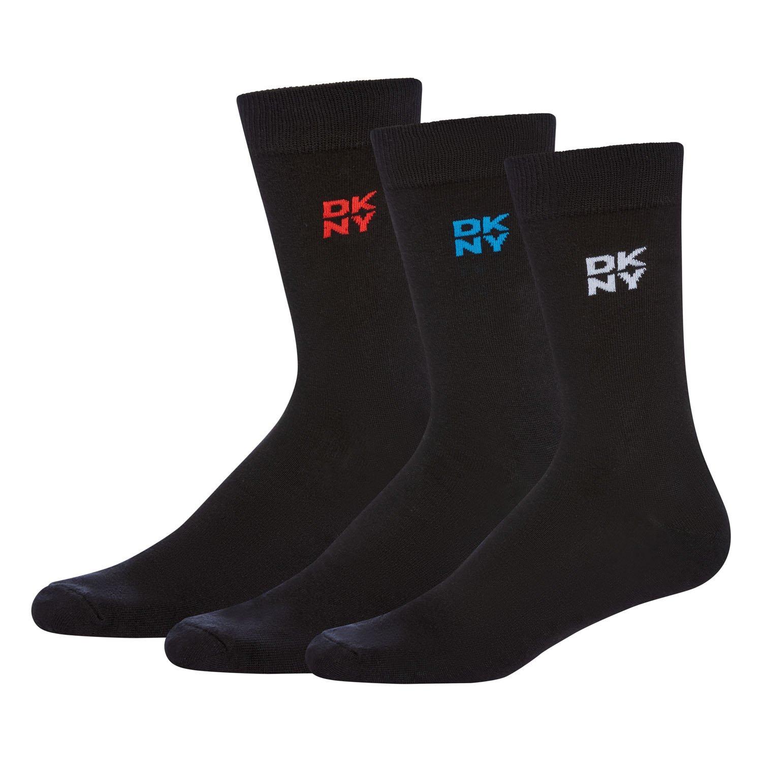 Zwart - DKNY - 3 pack Mens Gift Socks Fink - 1