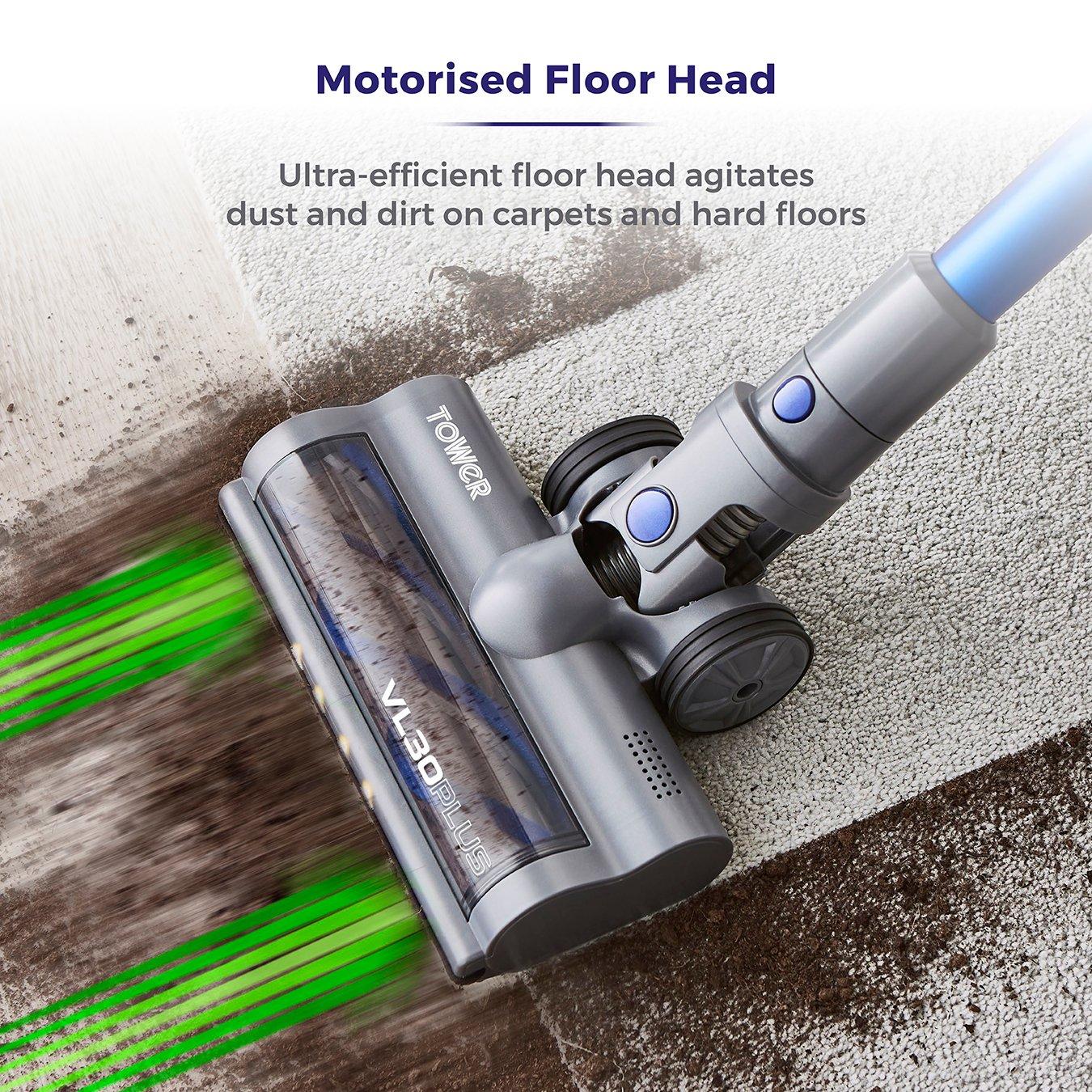 Blue - Tower - VL30 Plus 22.2V Cordless 3-IN-1 DC Vacuum Cleaner - 5