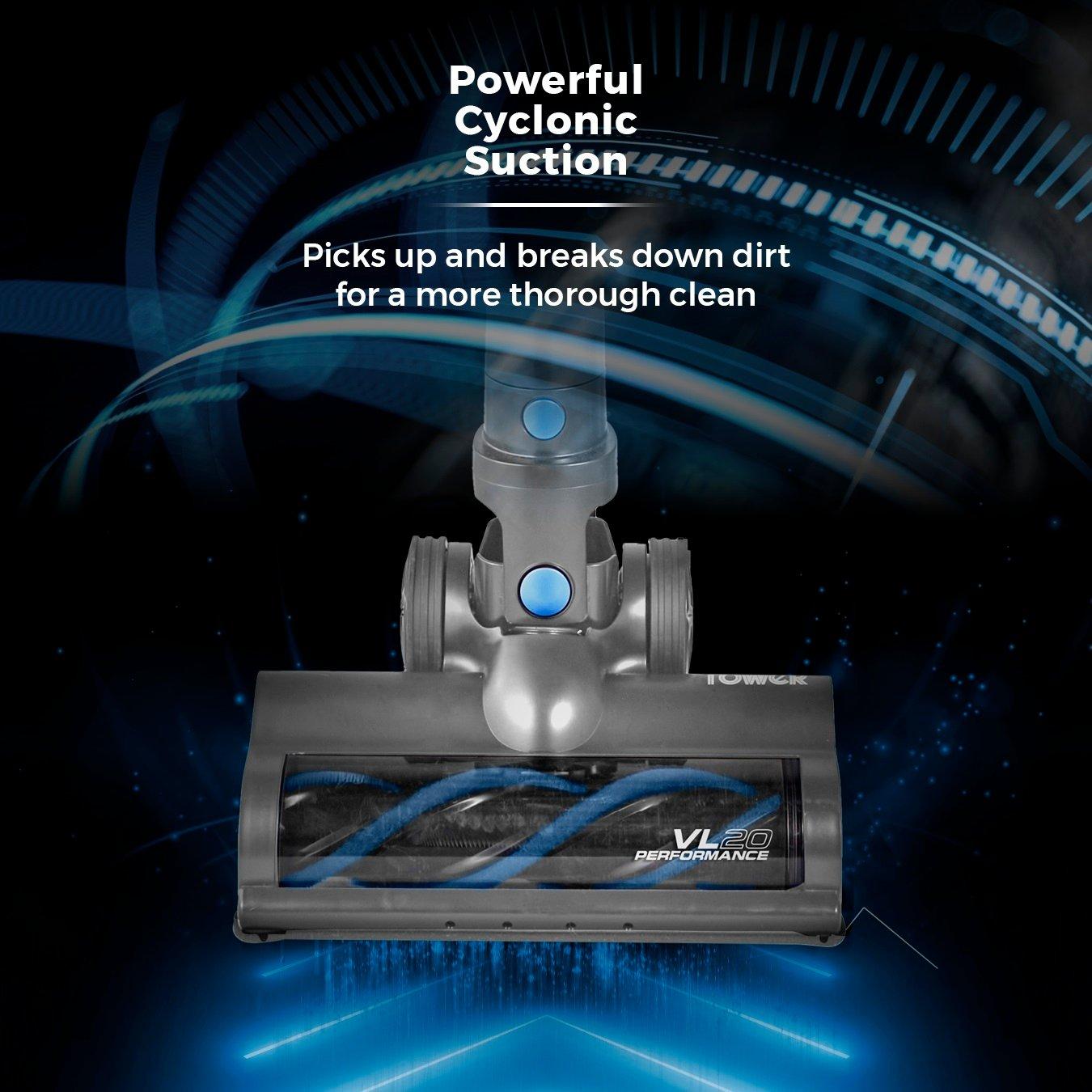Blue - Tower - VL20 Performance 3 in 1 Corded Vacuum Cleaner - 4