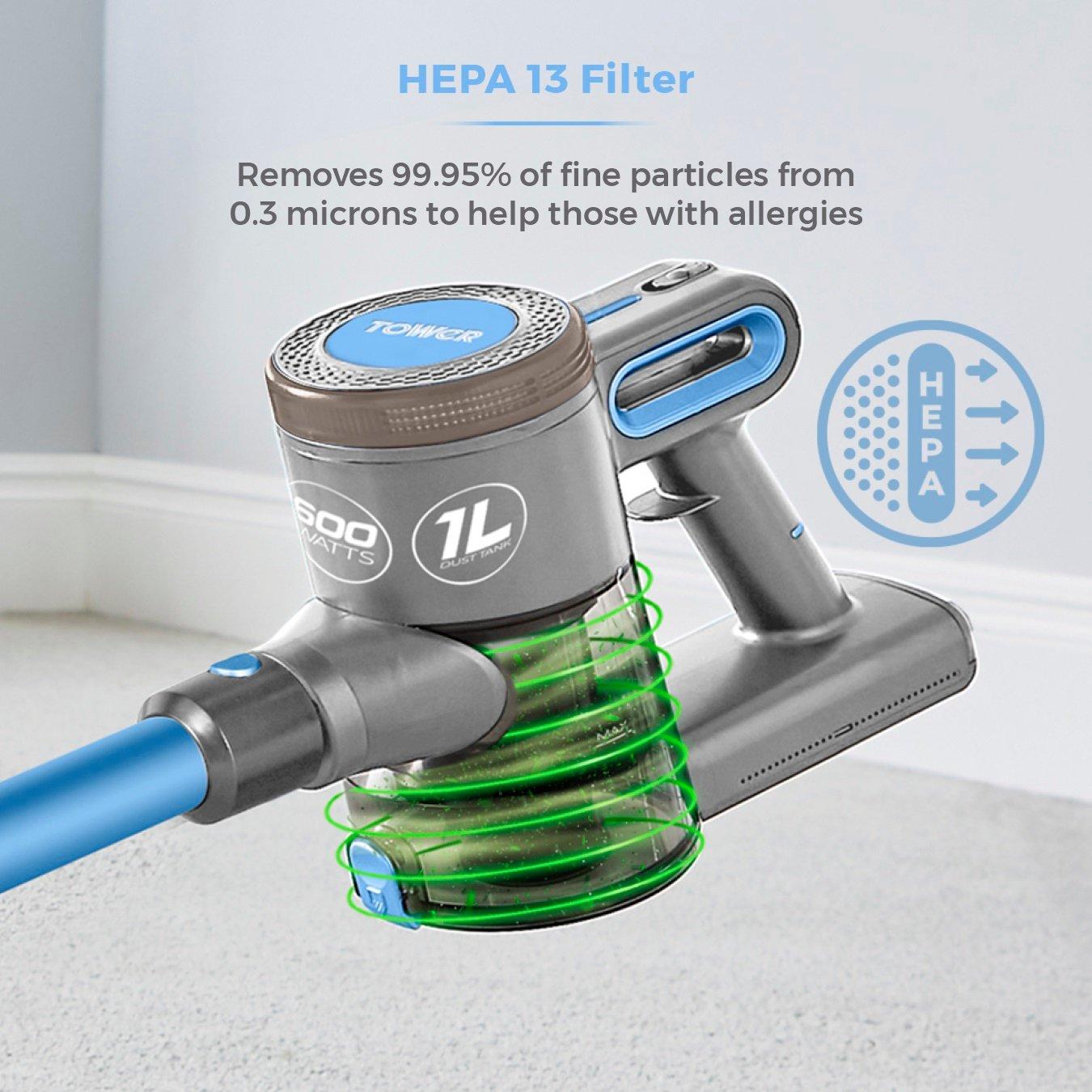 Blue - Tower - VL20 Performance 3 in 1 Corded Vacuum Cleaner - 6