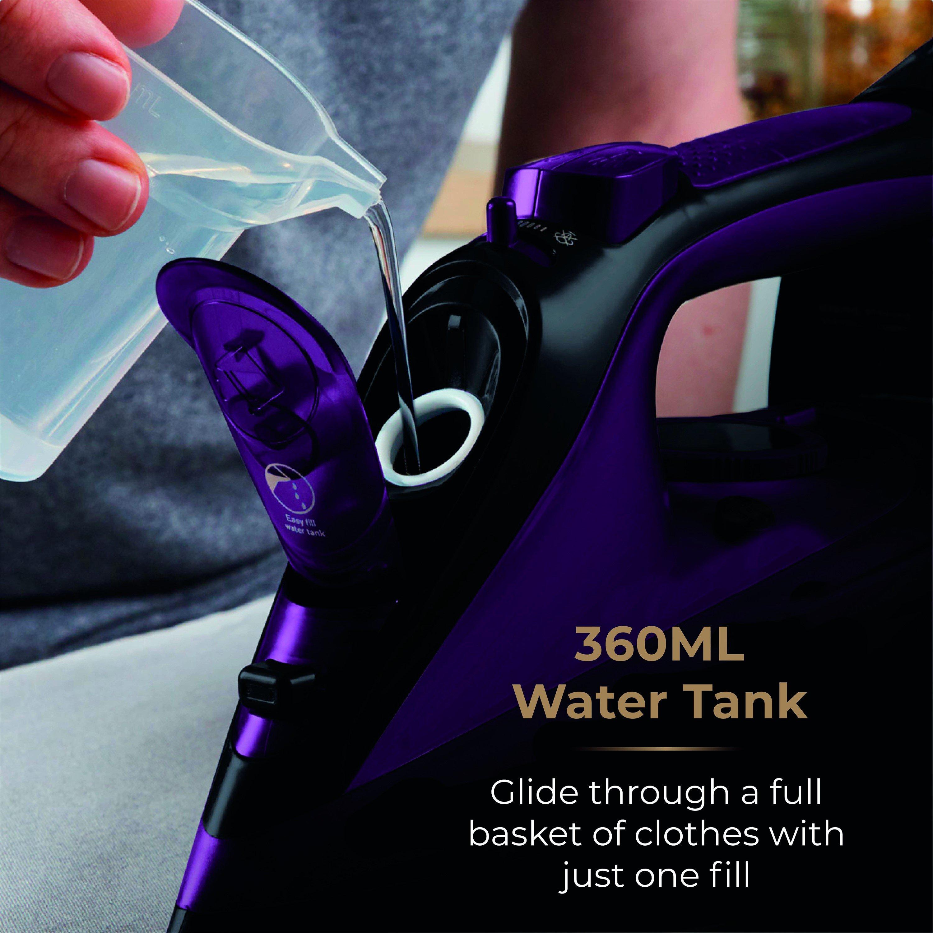Purple - Tower - CeraGlide 2400W Cord Cordless Steam Iron - 6