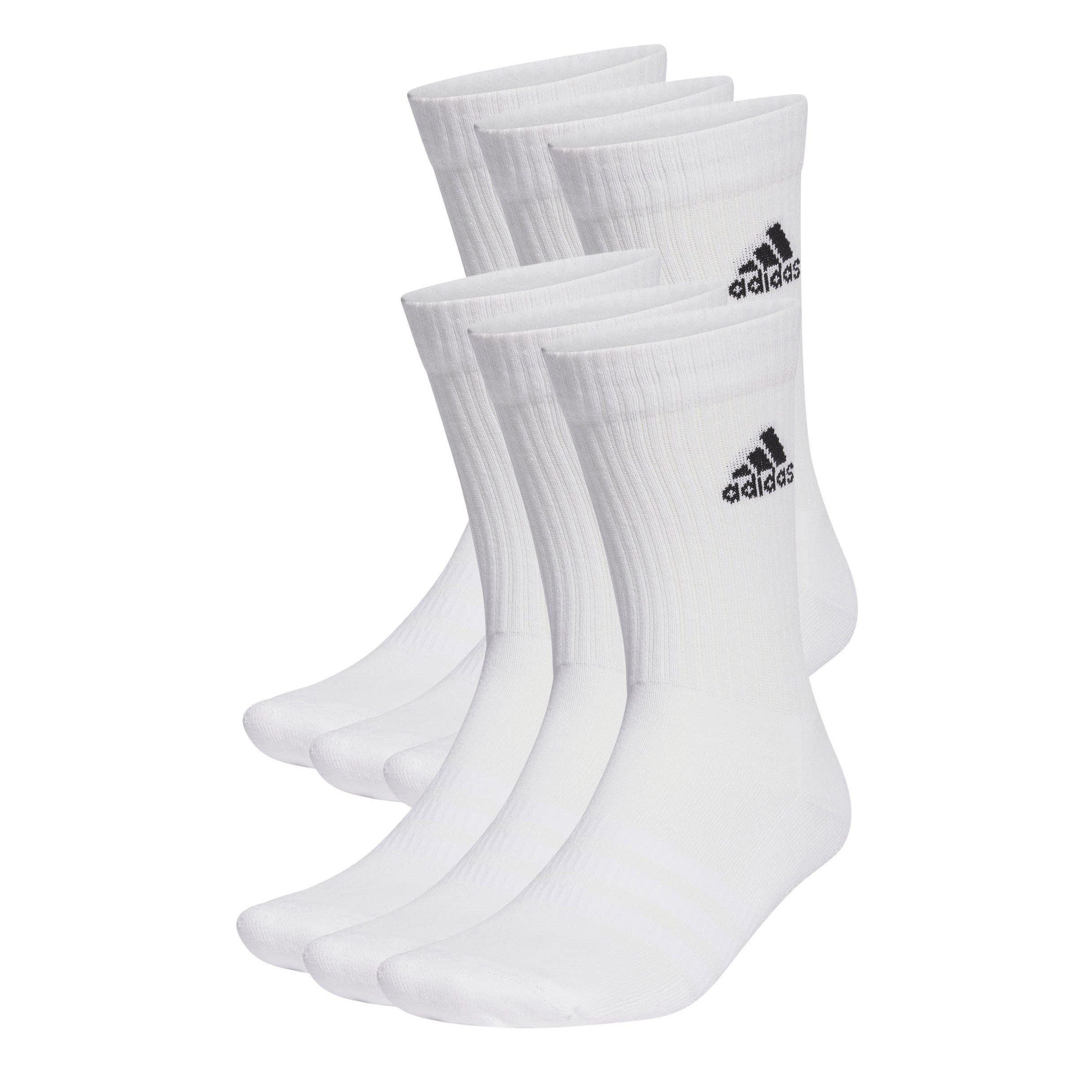 Wit - adidas - Crew Socks 6 Pack Mens