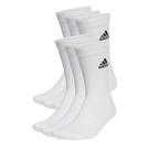 Blanc - adidas - Crew Socks 6 Pack Mens