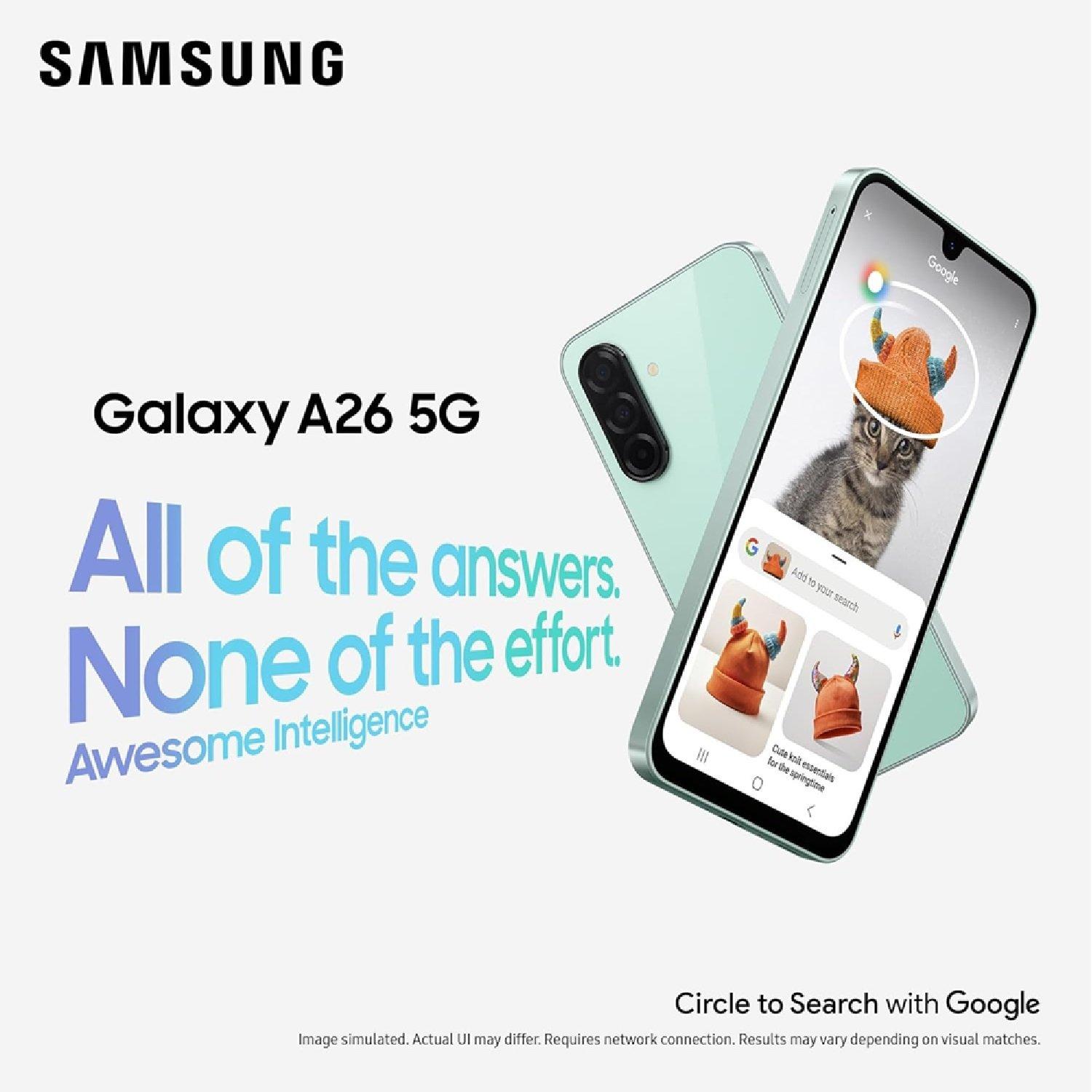 White - Samsung - Galaxy A26 5G 256GB AI Mobile Phone - 2