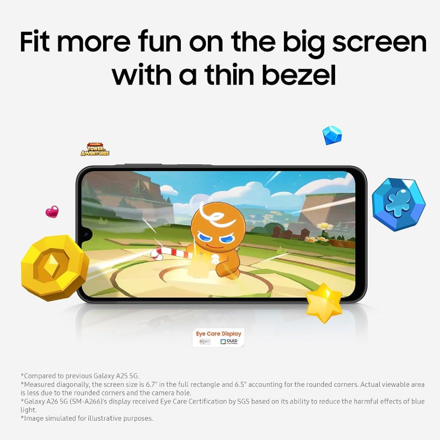 White - Samsung - Galaxy A26 5G 256GB AI Mobile Phone - 3