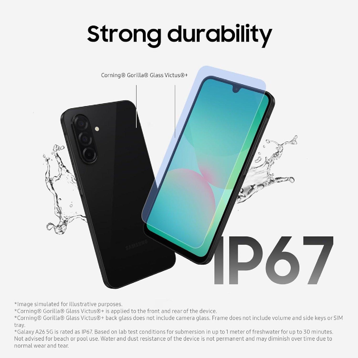 White - Samsung - Galaxy A26 5G 256GB AI Mobile Phone - 5