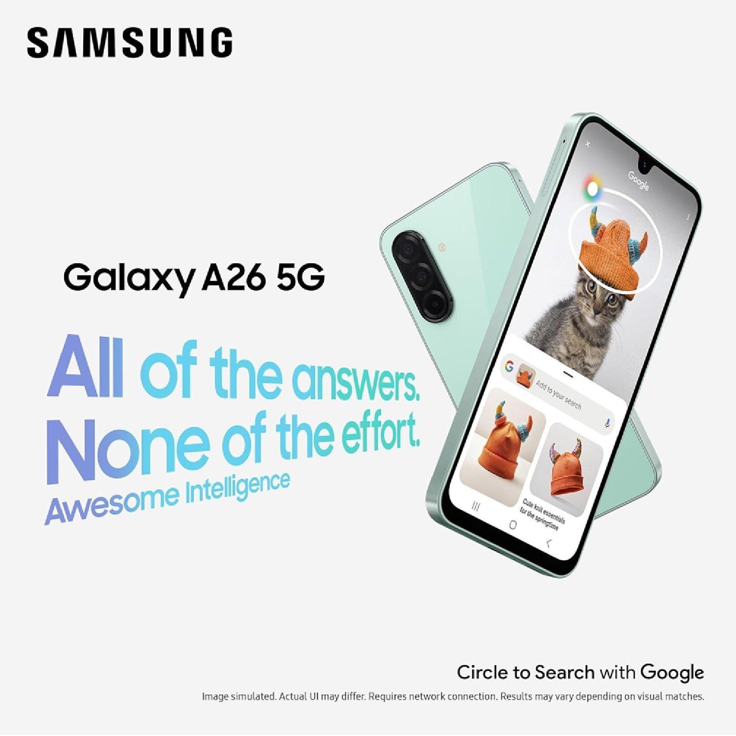 Black - Samsung - Galaxy A26 5G 256GB AI Mobile Phone - 2