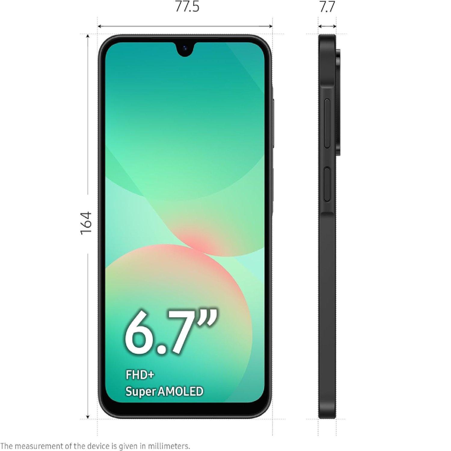 Black - Samsung - Galaxy A26 5G 256GB AI Mobile Phone - 7