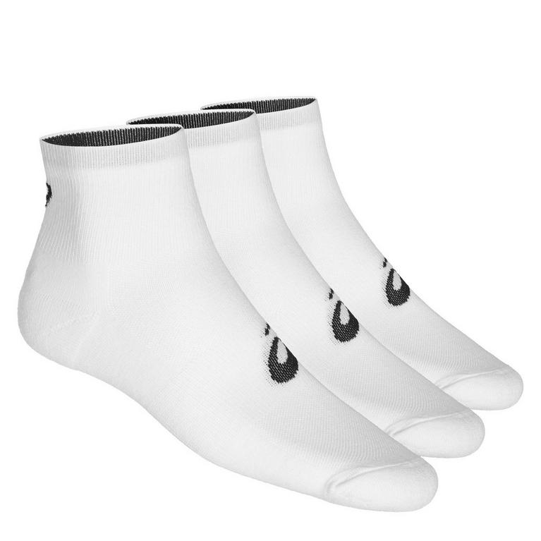 Blanc - Asics - Quarter Three Pack Socks Mens - 1