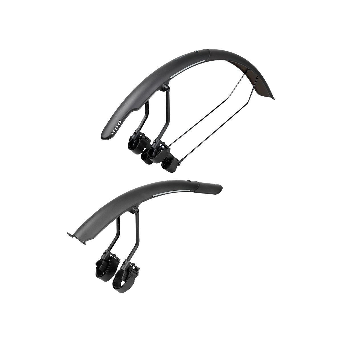 Black - Topeak - TetraFender R1 & 2 Cycle Mudguard Set - 1