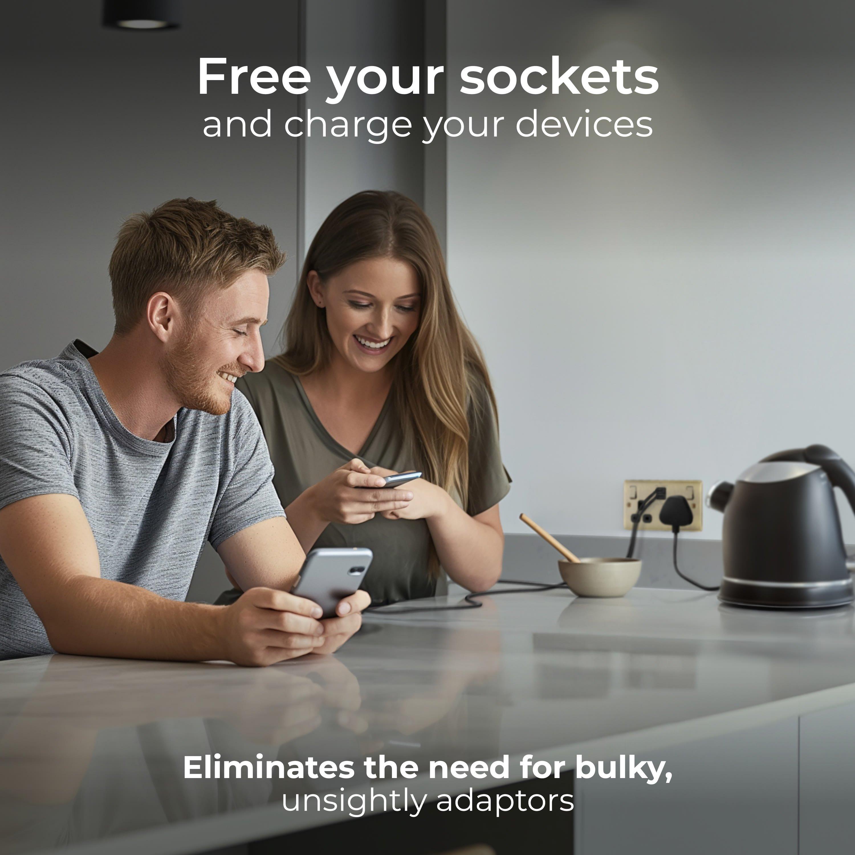 Antique Brass - BG - BG Nexus Metal Double Light Switch Brushed Steel - 4